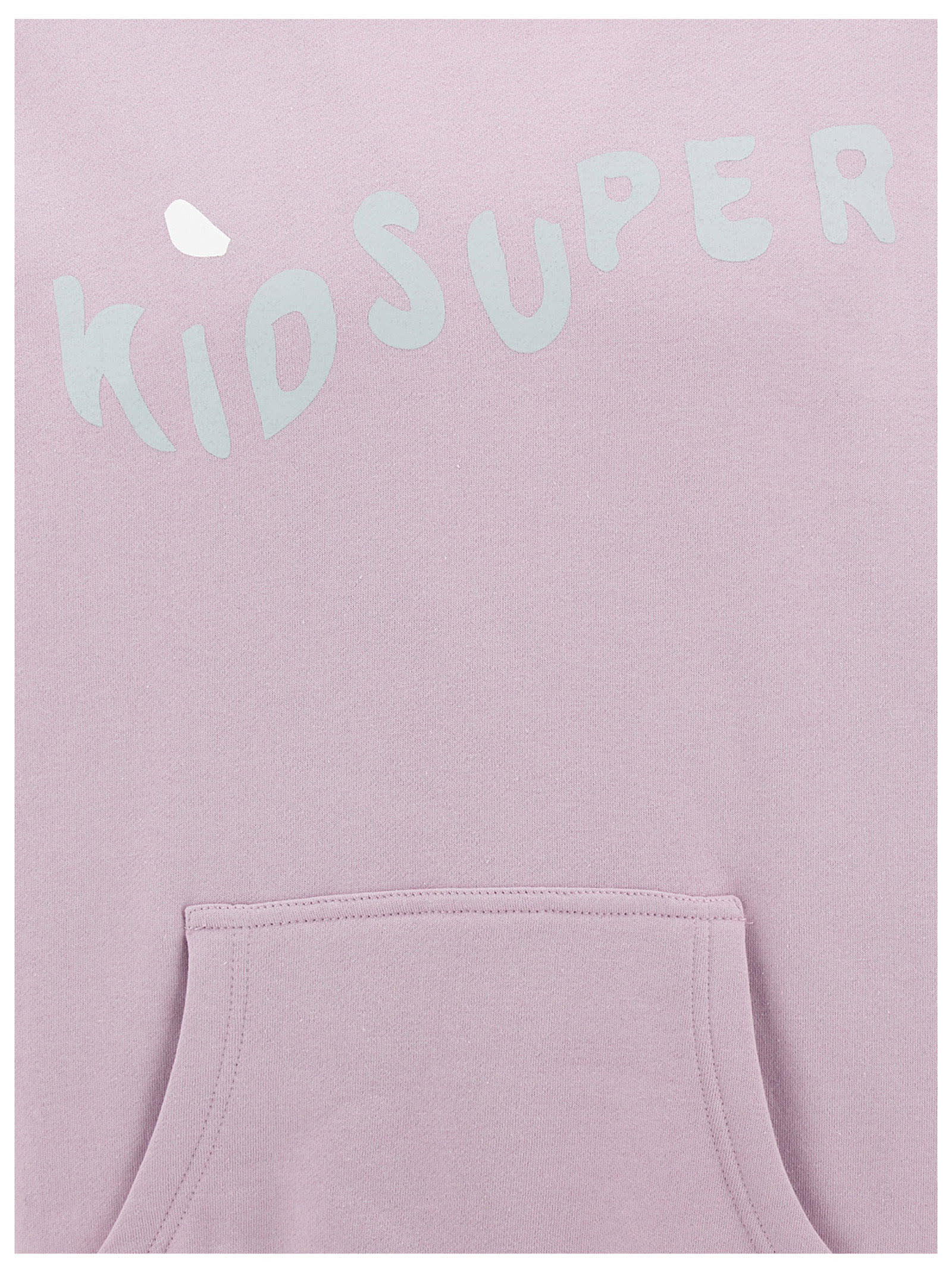 Shop Kidsuper Felpa Con Cappuccio Stampa Logo In Purple
