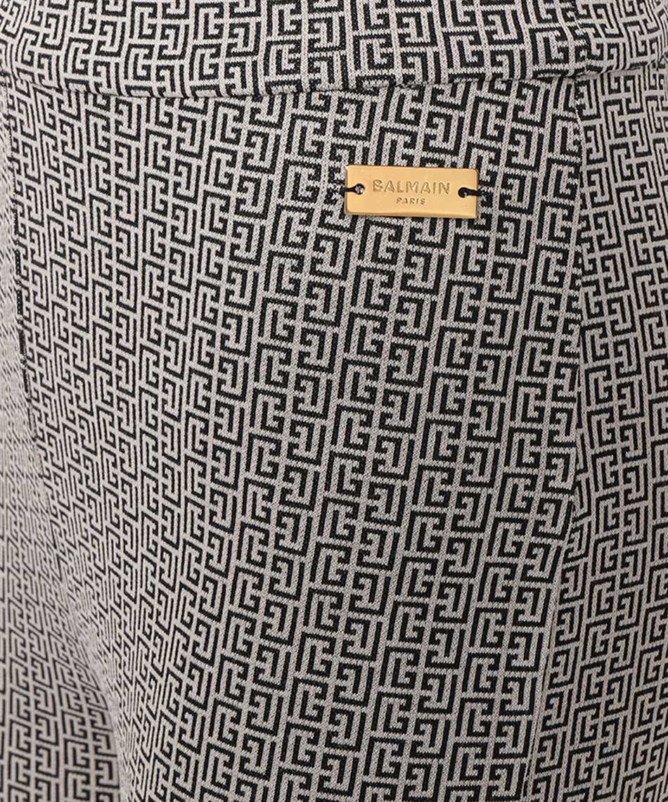 Balmain Flared Trousers In Gray