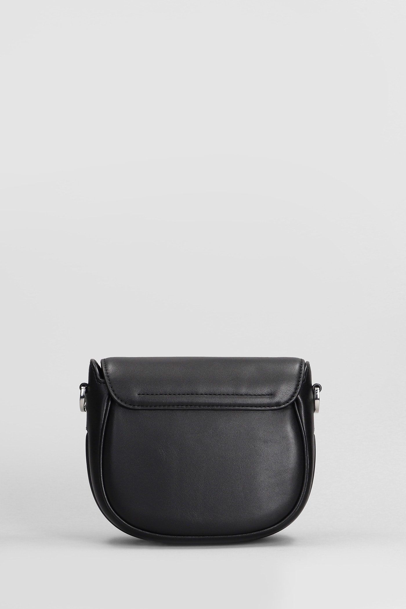 Shop Marc Jacobs The Saddle Bag Shoulder Bag In Black Leather