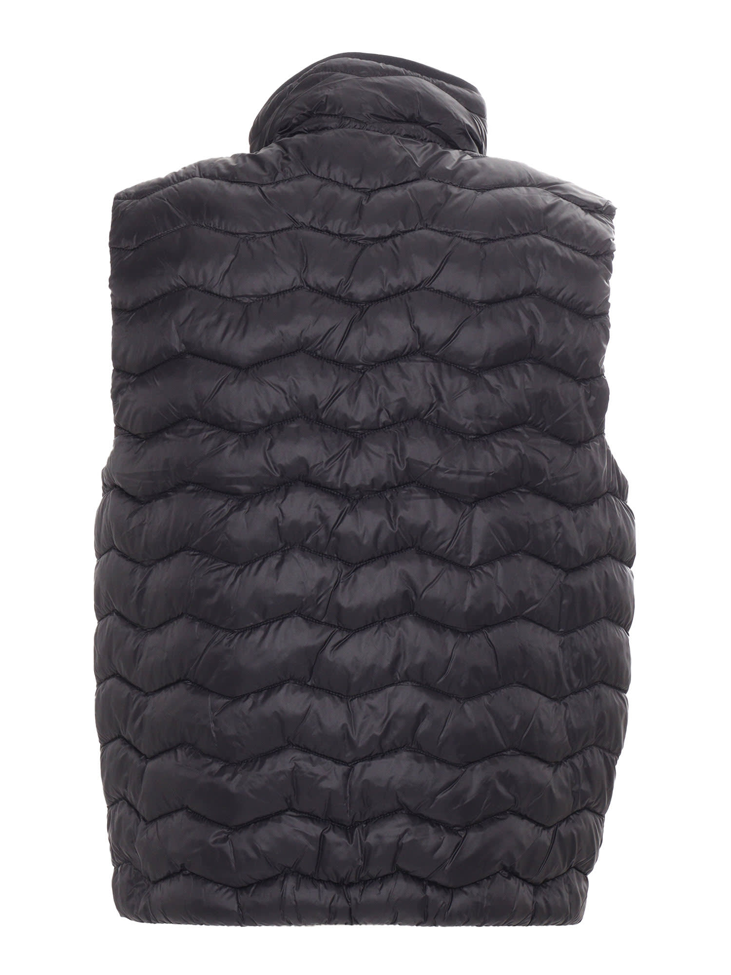 K-way Valen Quilted Warm Waistcoat In Black
