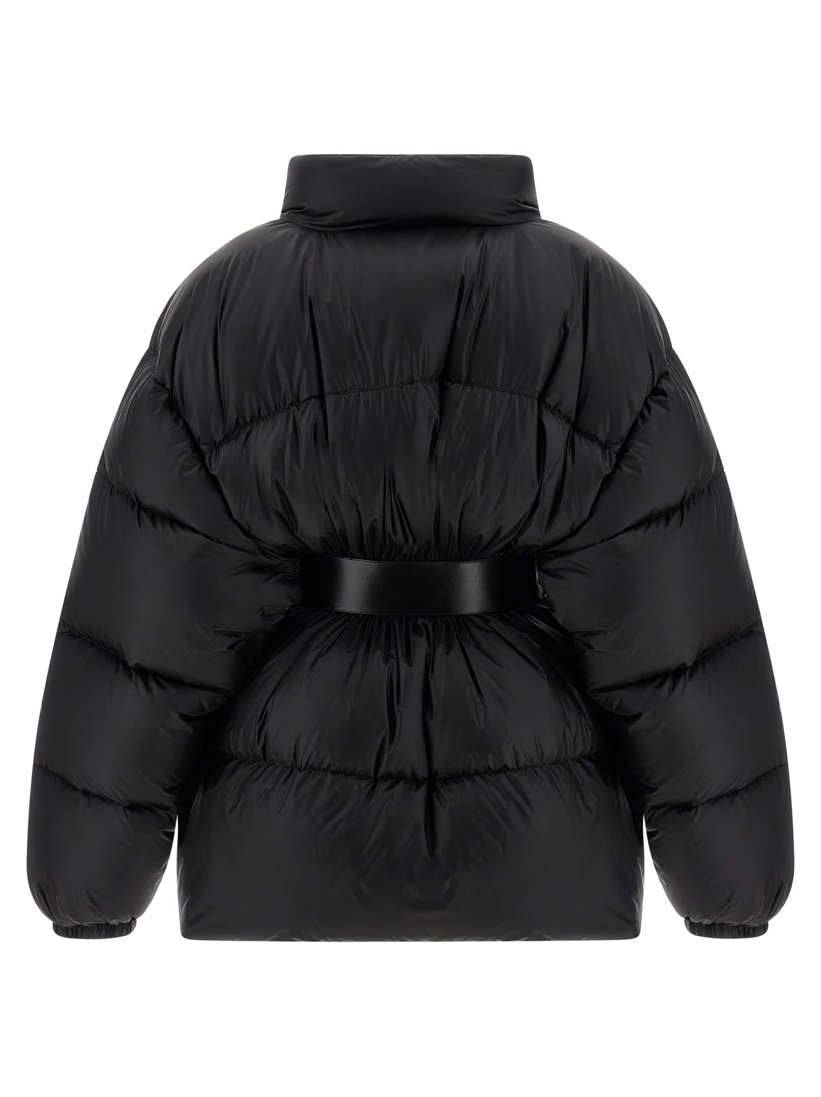 Balenciaga Hourglass Belted Jacket In Black