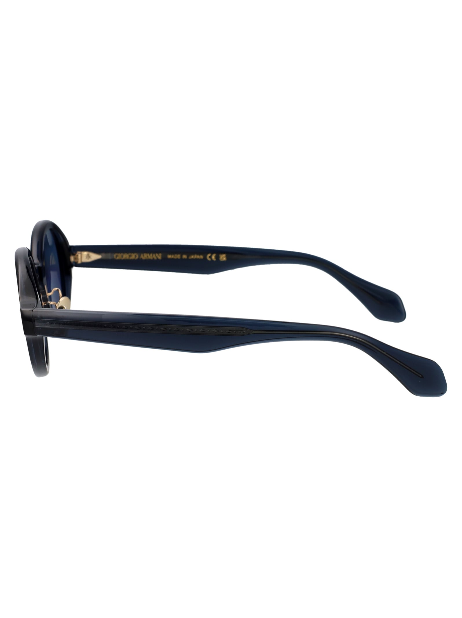 Giorgio Armani 0ar8205 Sunglasses In 606419 Transparent Blue