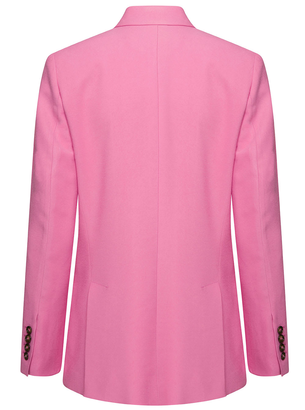 Shop The Andamane Lavinia Pink Double-breasted Jacket In Viscose Woman