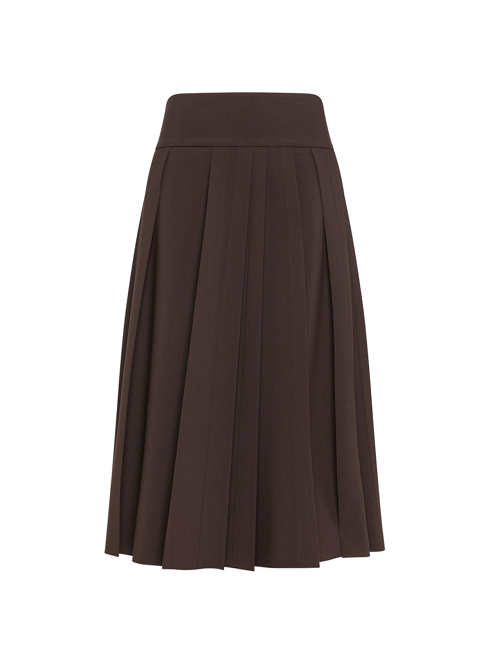 Seventy Brown Long Skirt In T.moro Scuro