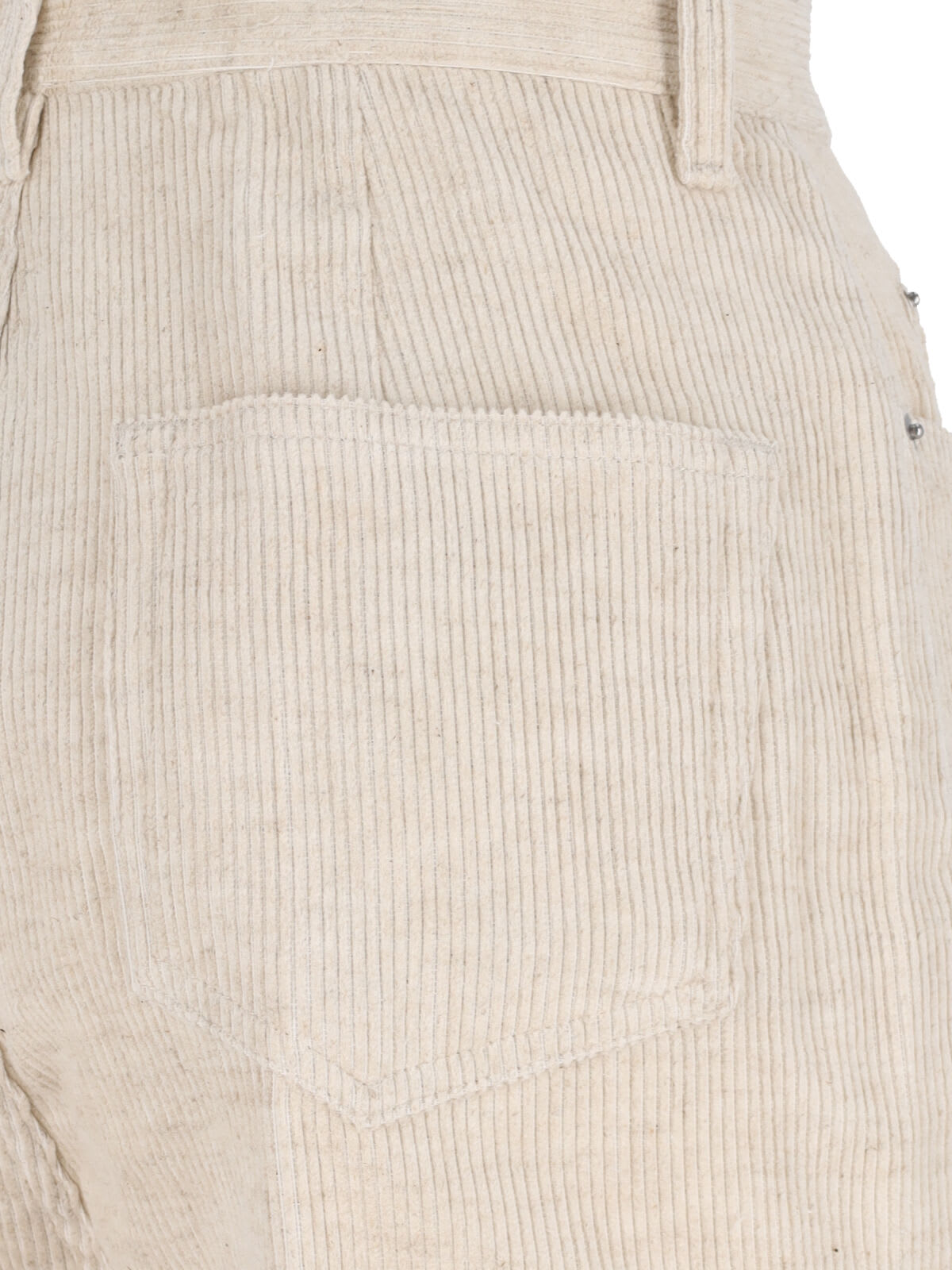 Rick Owens Bootcut Pants In White