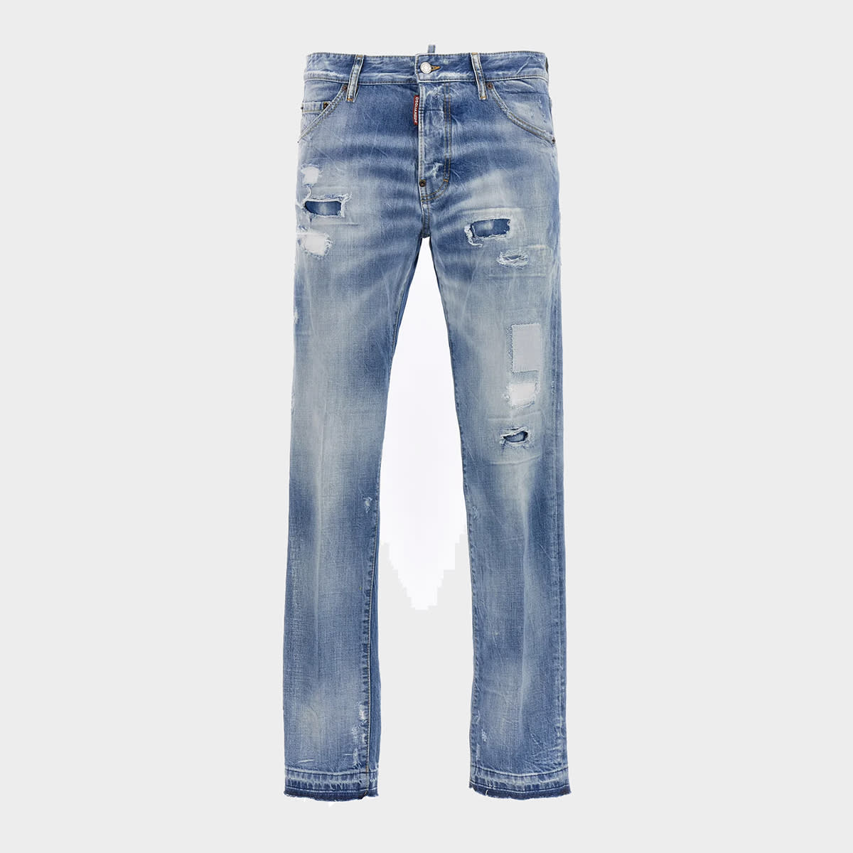 Shop Dsquared2 Light Blue Cotton Jeans