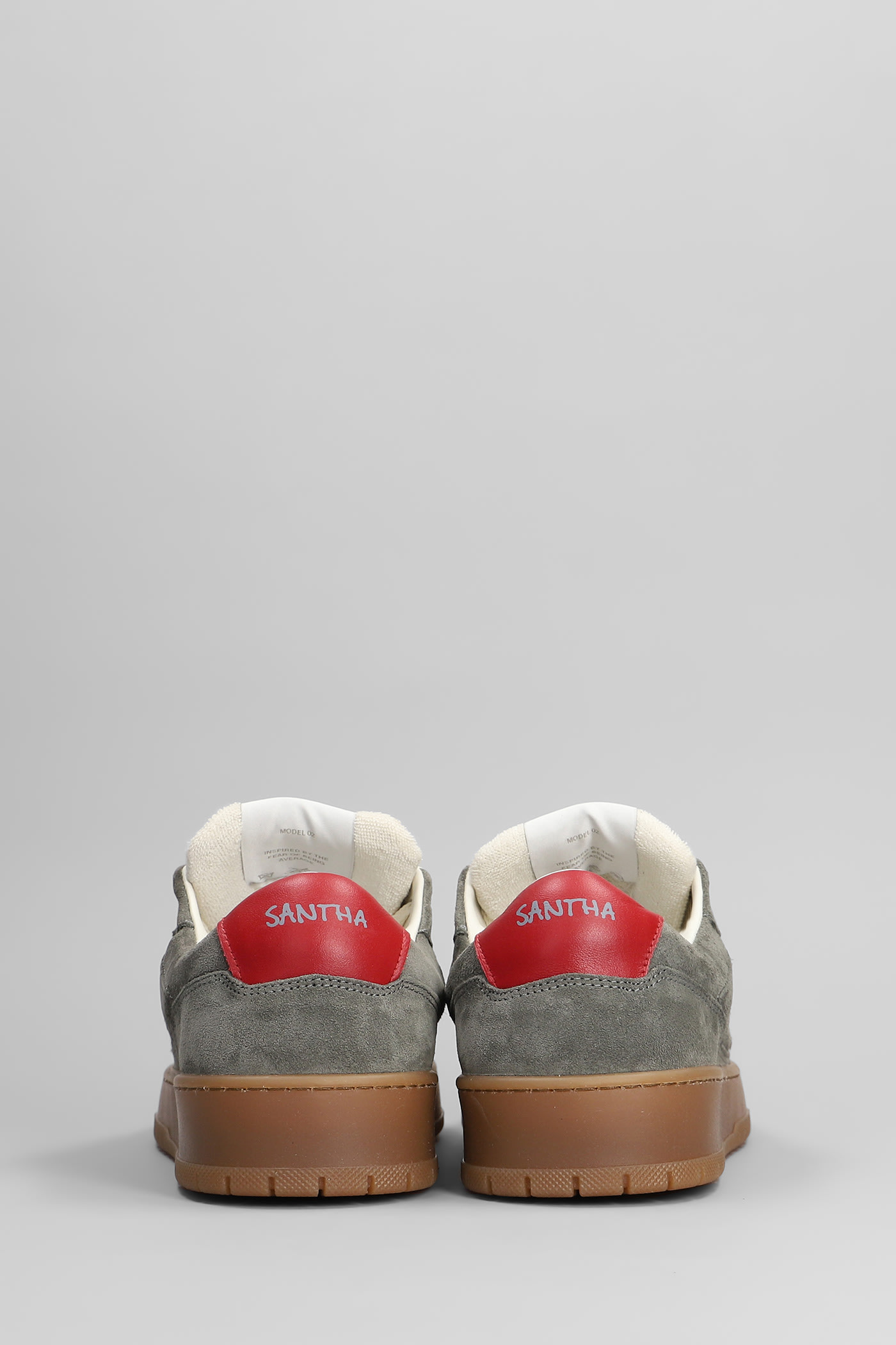 Paura Santha 2 Sneakers In Grey Suede