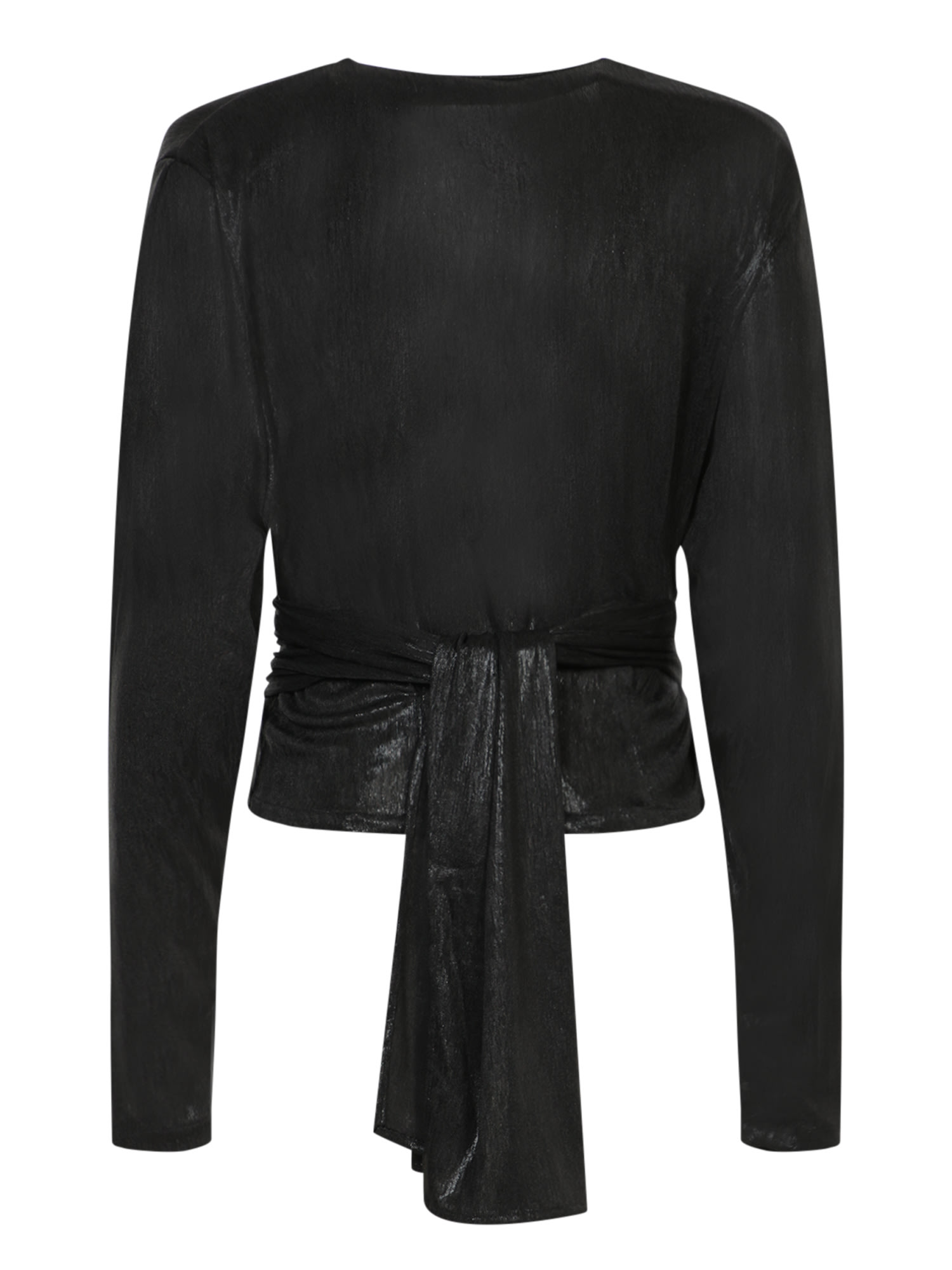 Shop Iro Black Lurex Blouse