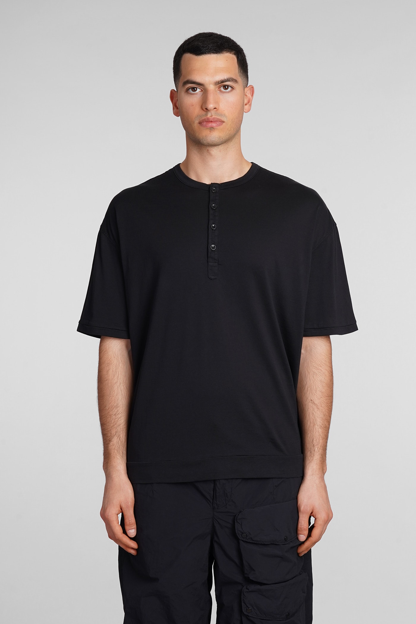 Shop Ten C T-shirt In Black Cotton