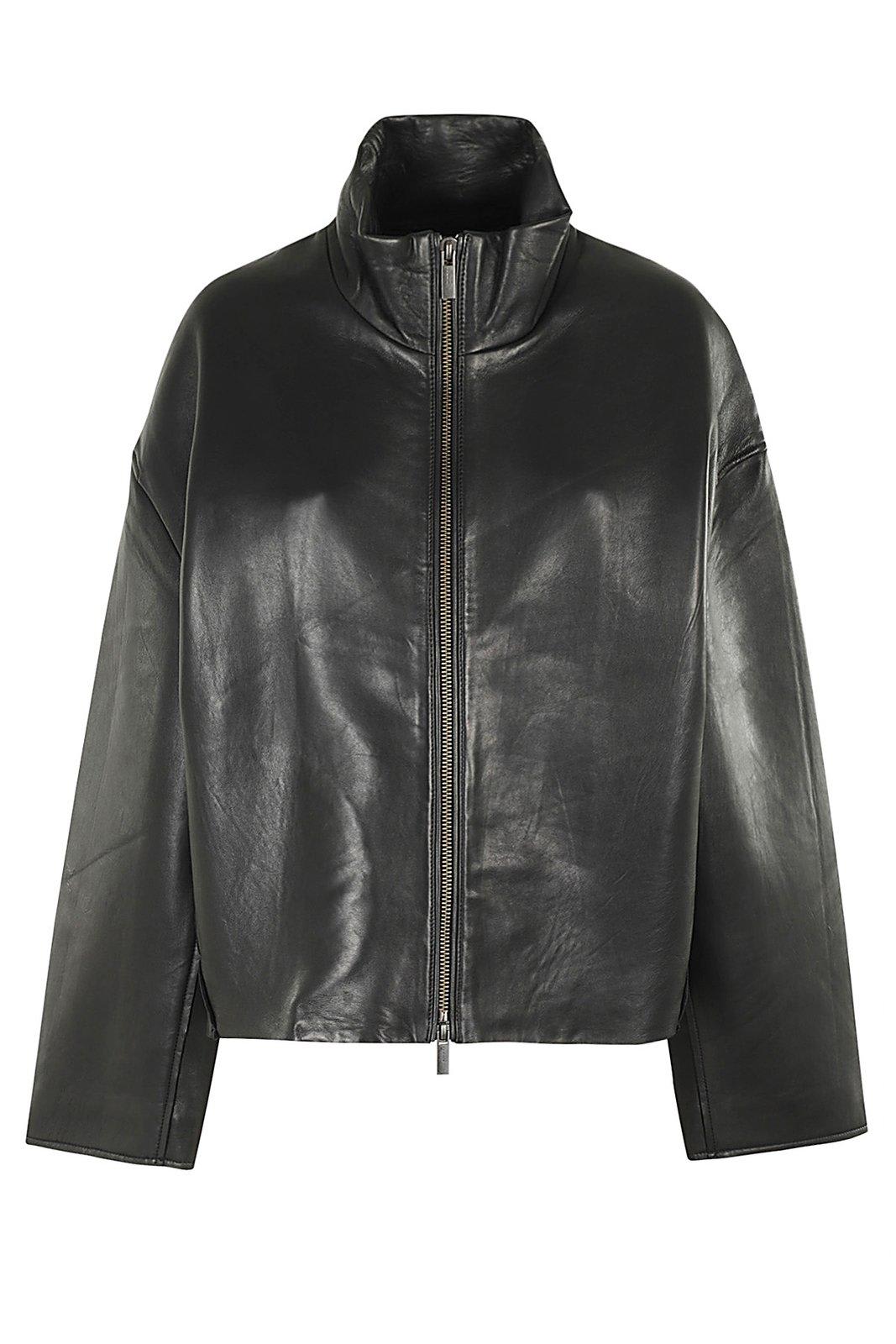 Shop Remain Birger Christensen Zip-up Box-fit Jacket In Black