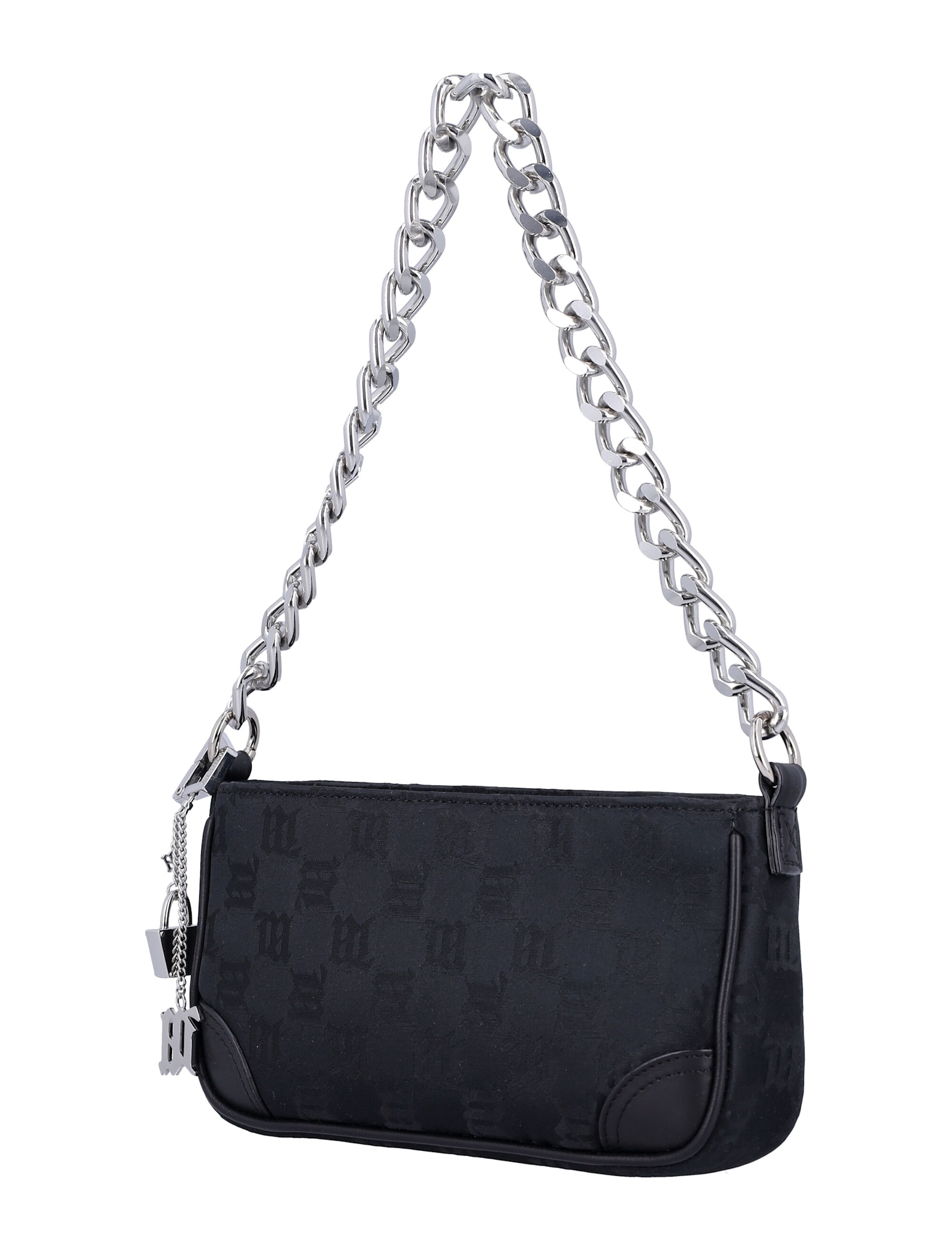 Shop Misbhv Monogram Chain Babe Bag In Black