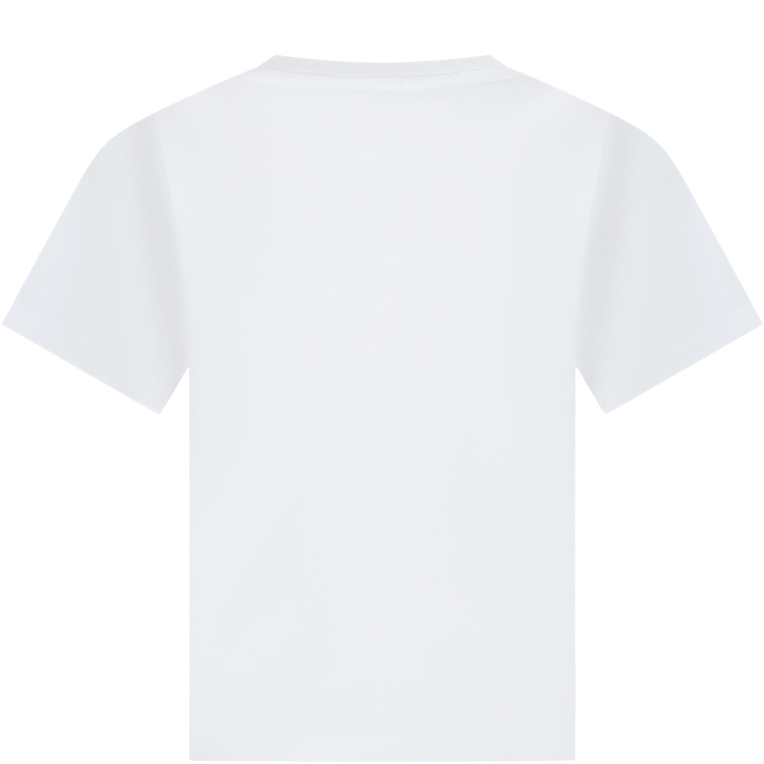 Shop Kenzo Ivory T-shirt For Kids With Logo
