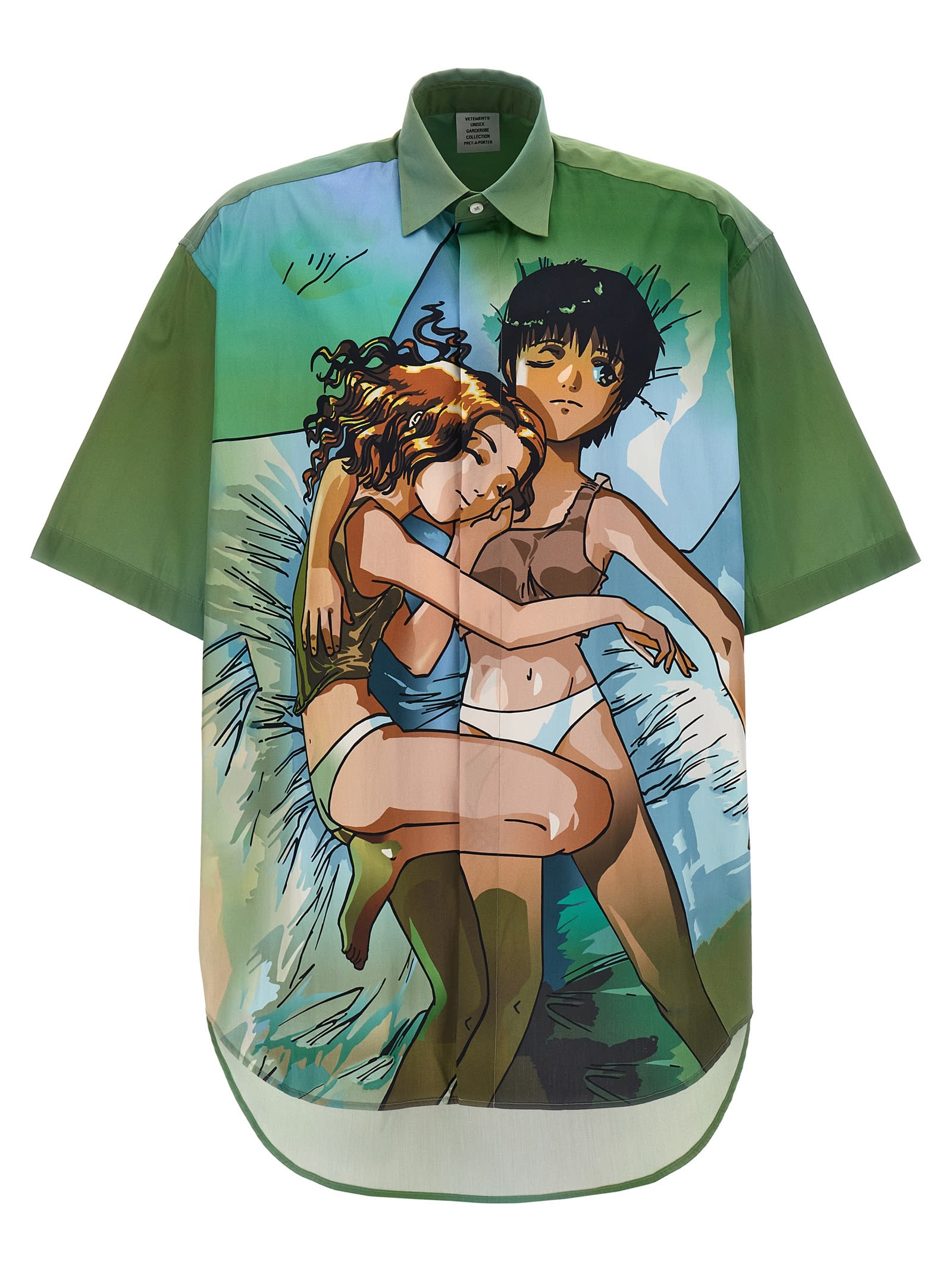 Shop Vetements Anime Shirt In Multicolor