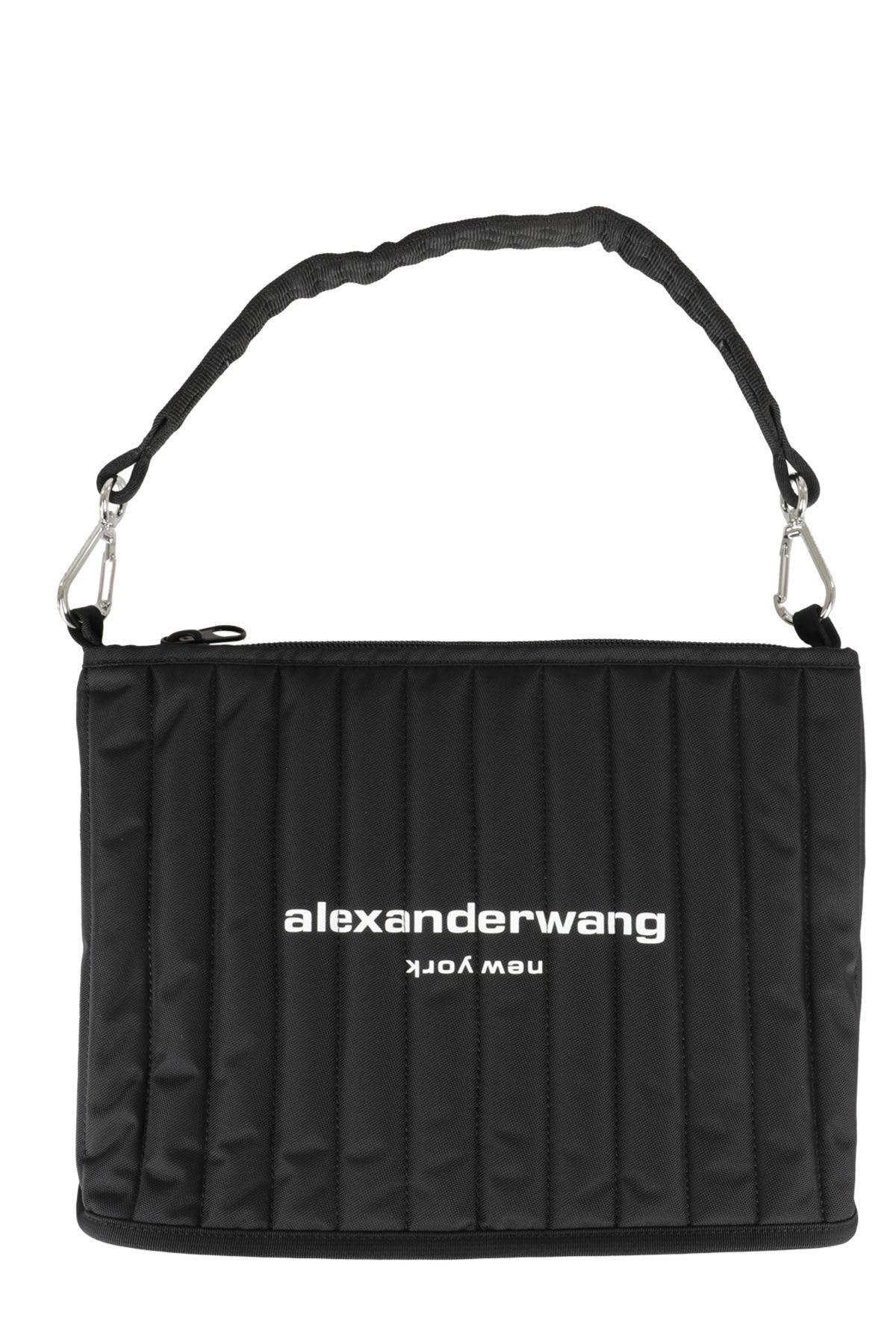 Shop Alexander Wang Elite Tech Shoulder Bag In Black