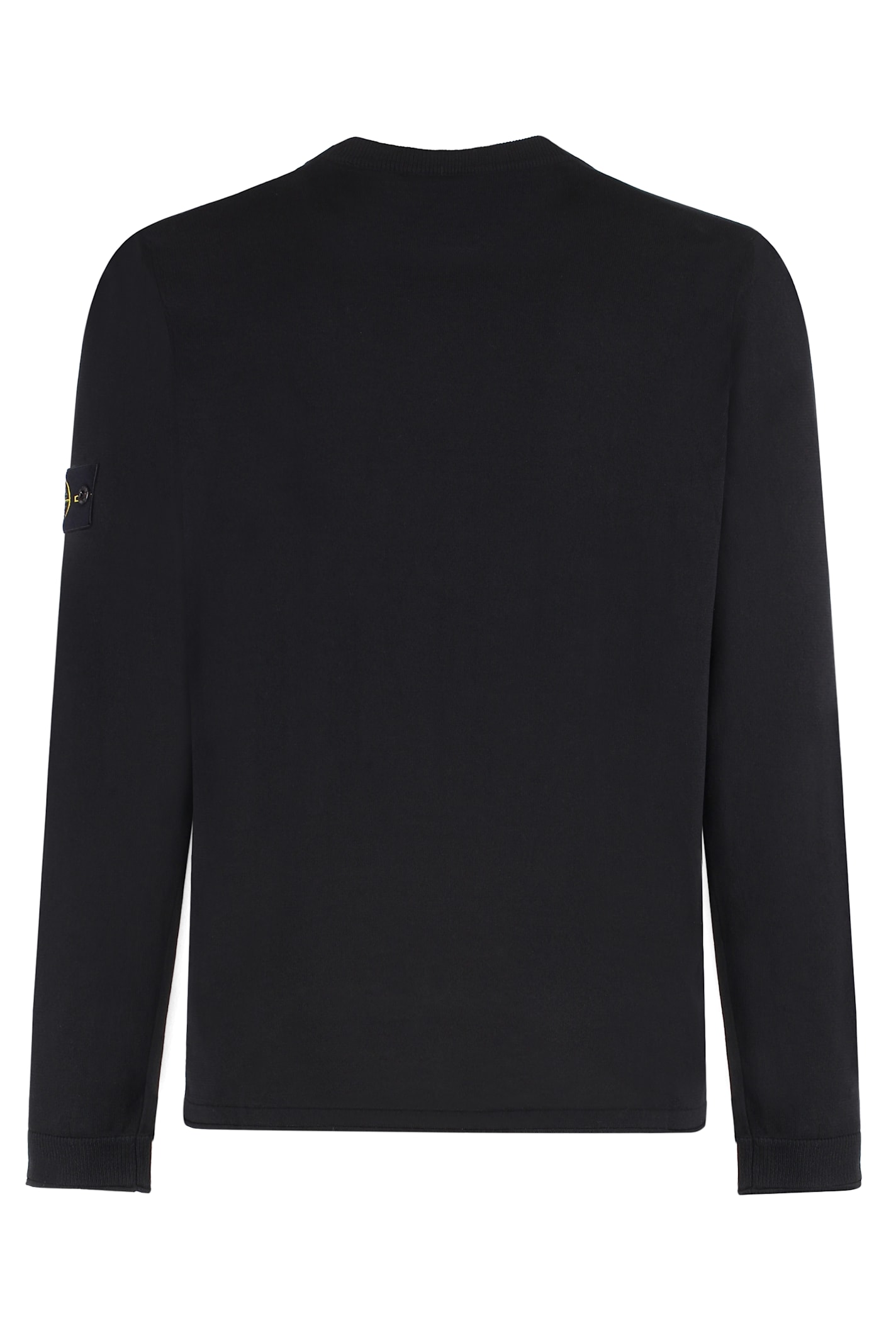 Shop Stone Island Cotton Sweater In Black
