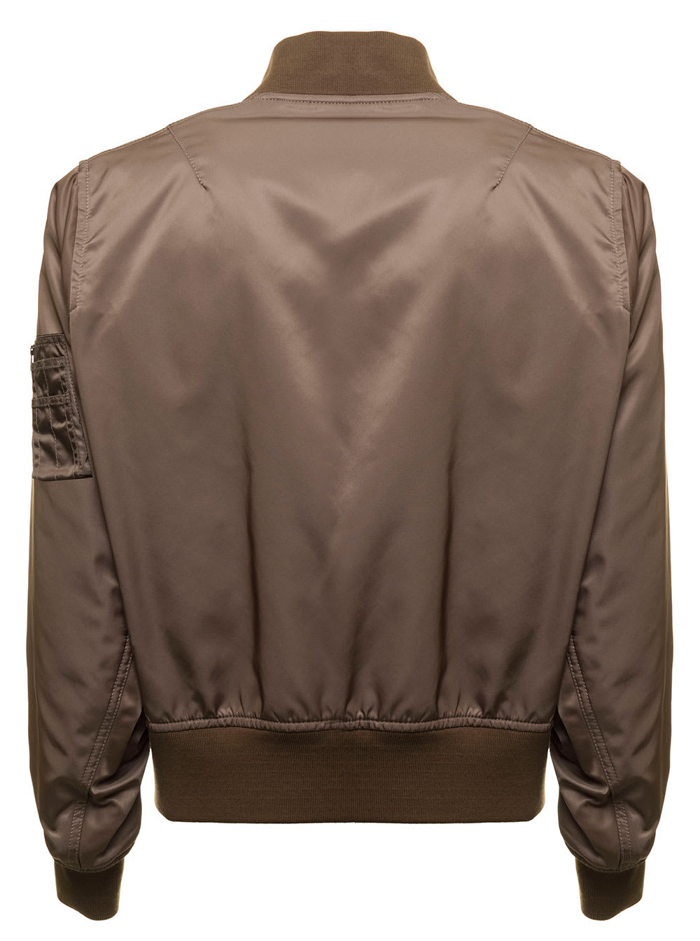 Valentino Heavy Reversible Brown Nylon Bomber Jacket Valentino Man
