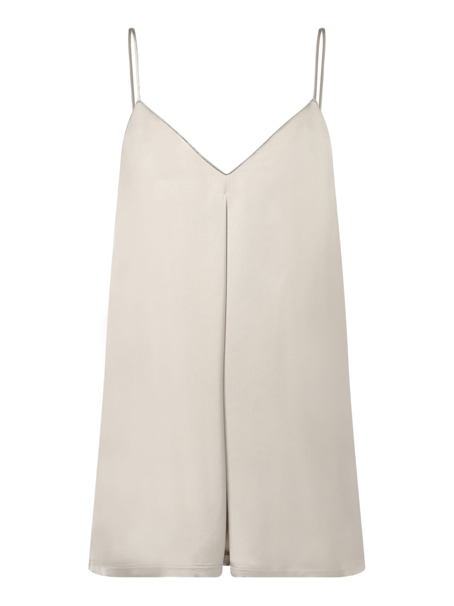 Shop Fabiana Filippi V-neck Top In Grey