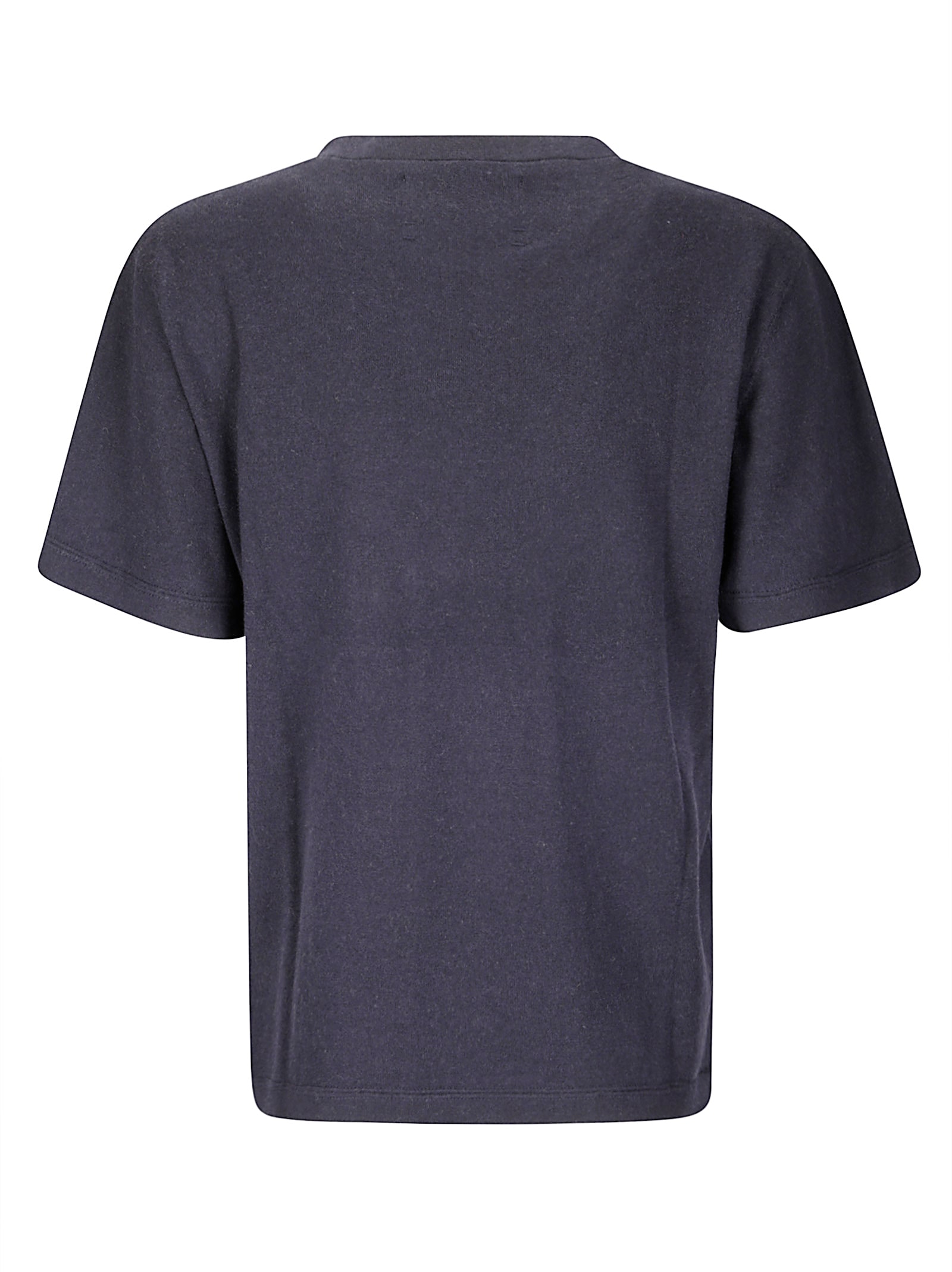 Extreme Cashmere Crew Neck Cotton-cashmere T-shirt With Fine-knit Texture In Blue