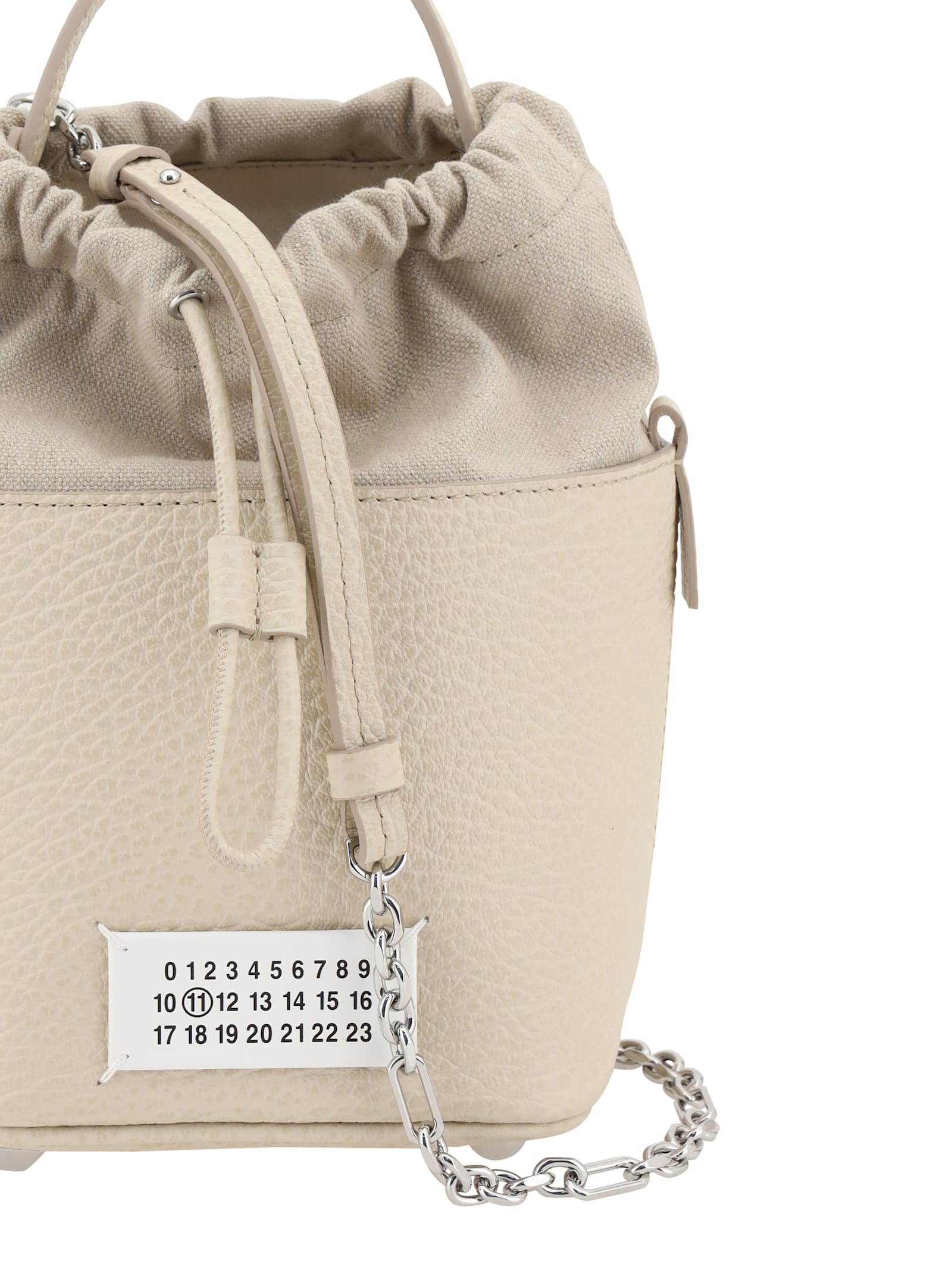 Maison Margiela 5ac Bucket Bag In Amande