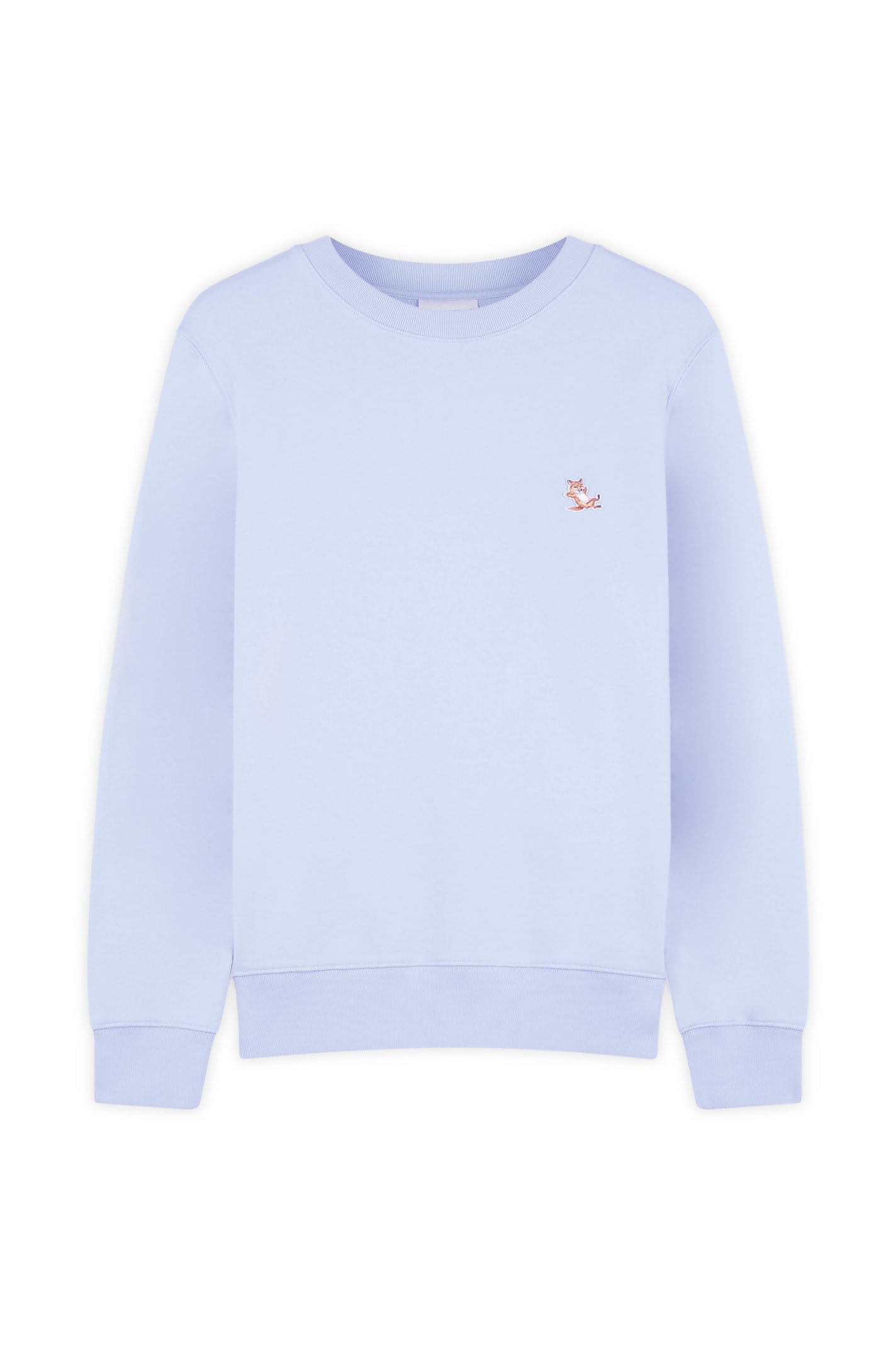 Shop Maison Kitsuné Chillax Patch Regular Sweatshirt In Beat Blue