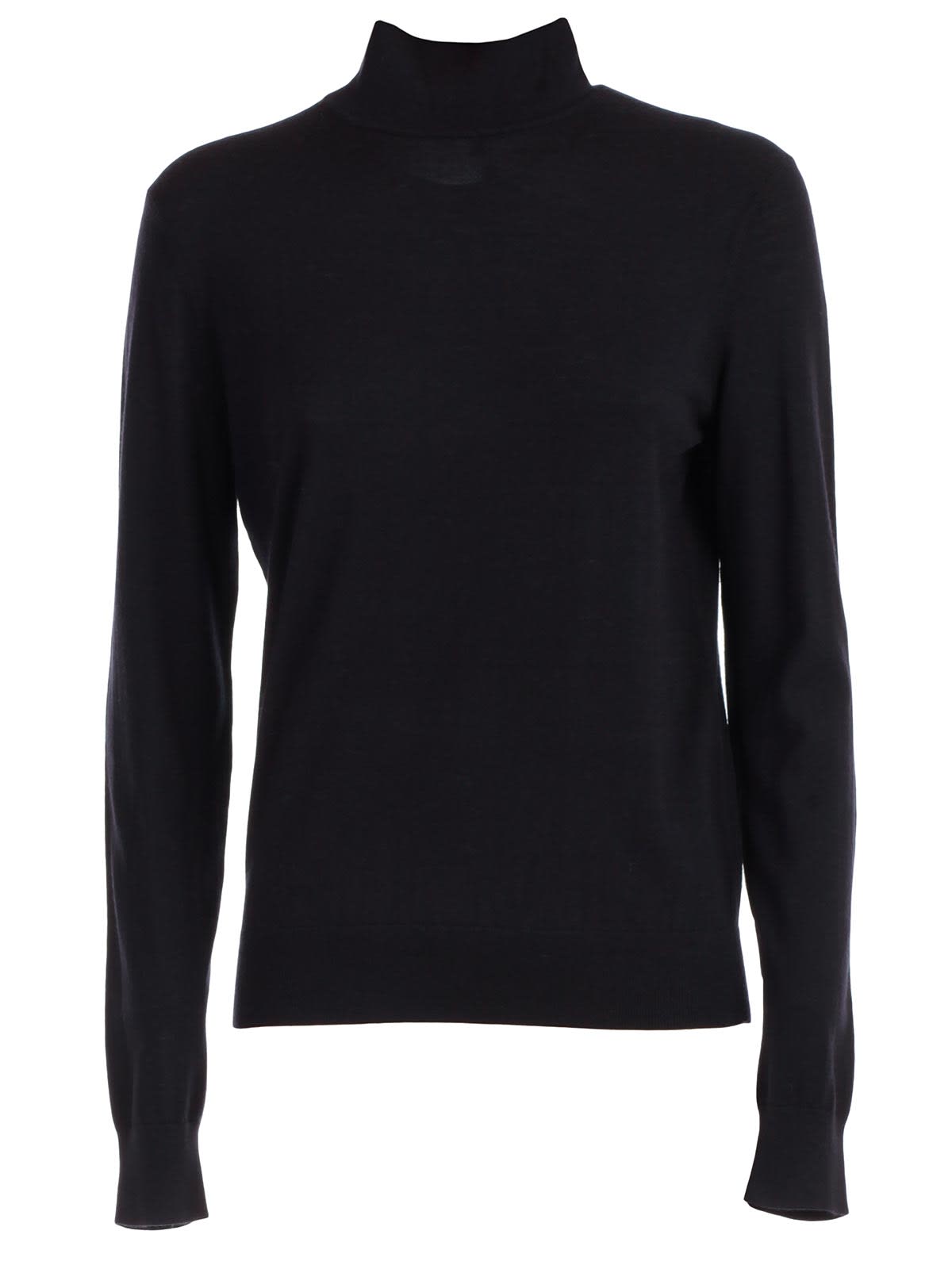 Theory Slouchy Turtleneck Cashmere Sweater In F Navy