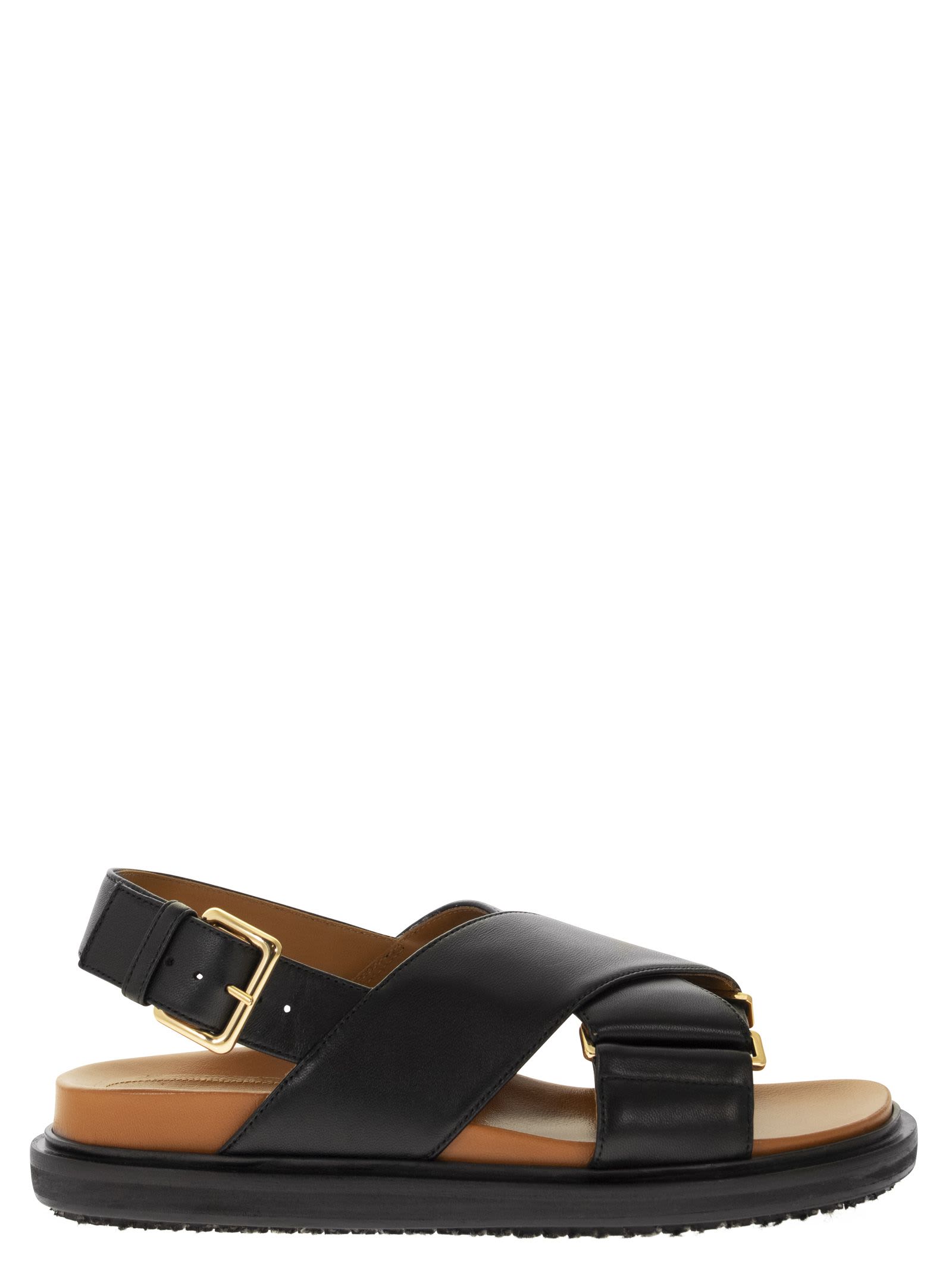 Marni Leather Fussbett Sandal