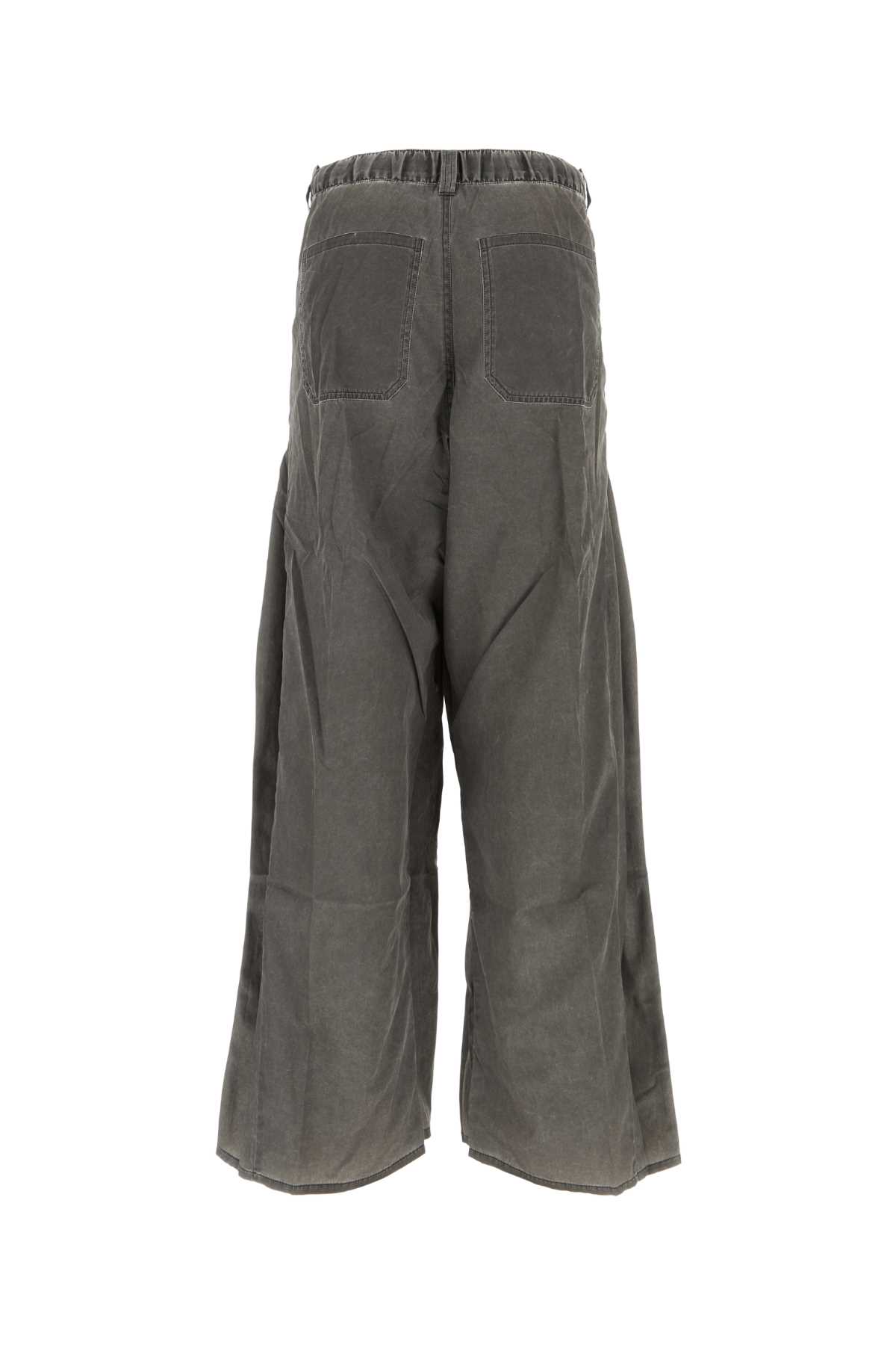 Shop Y/project Dark Grey Nylon Blend Cargo Pant In Washed Black