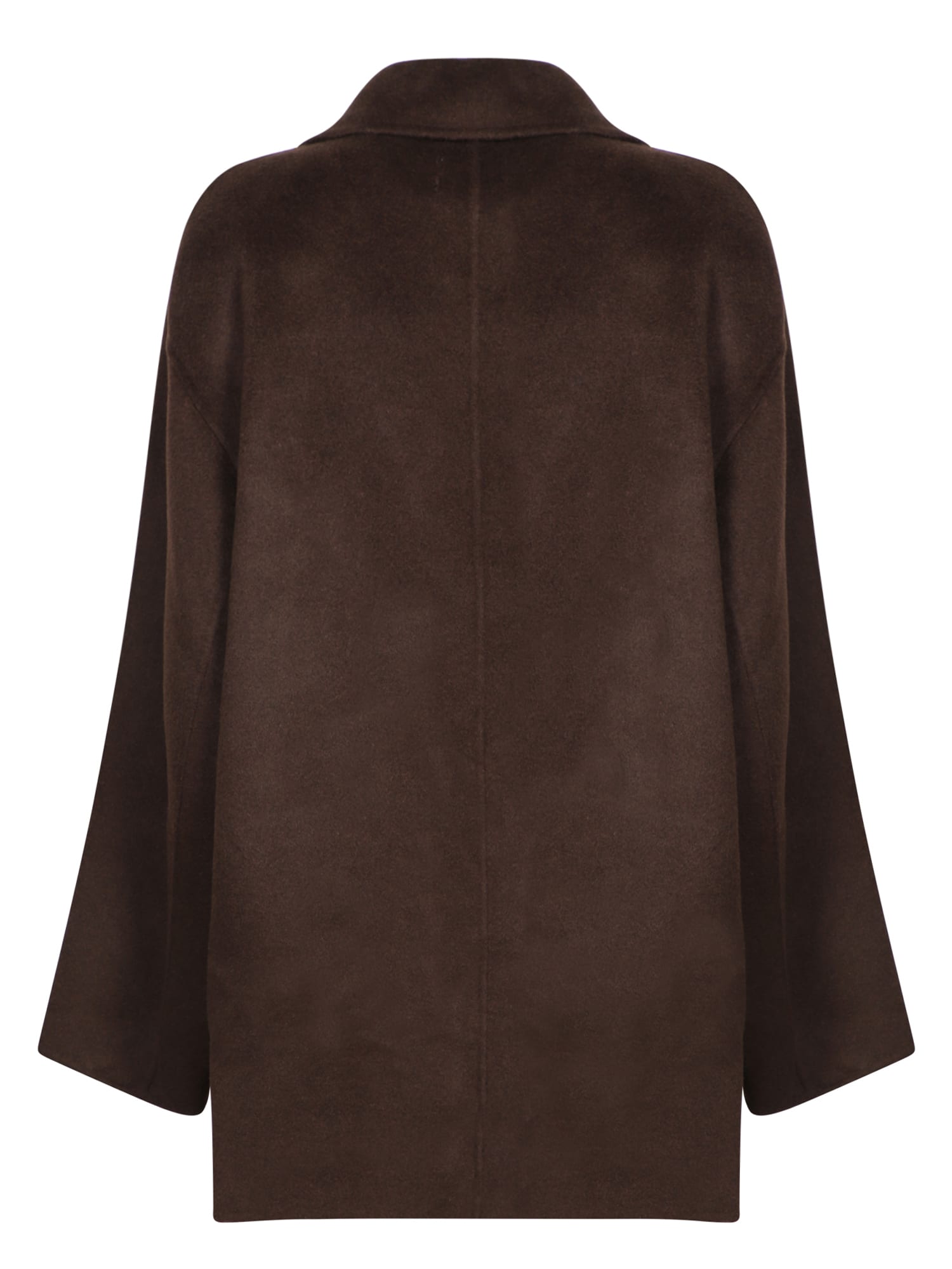 Shop Loulou Studio Brown Short Cashmere Wool Coat