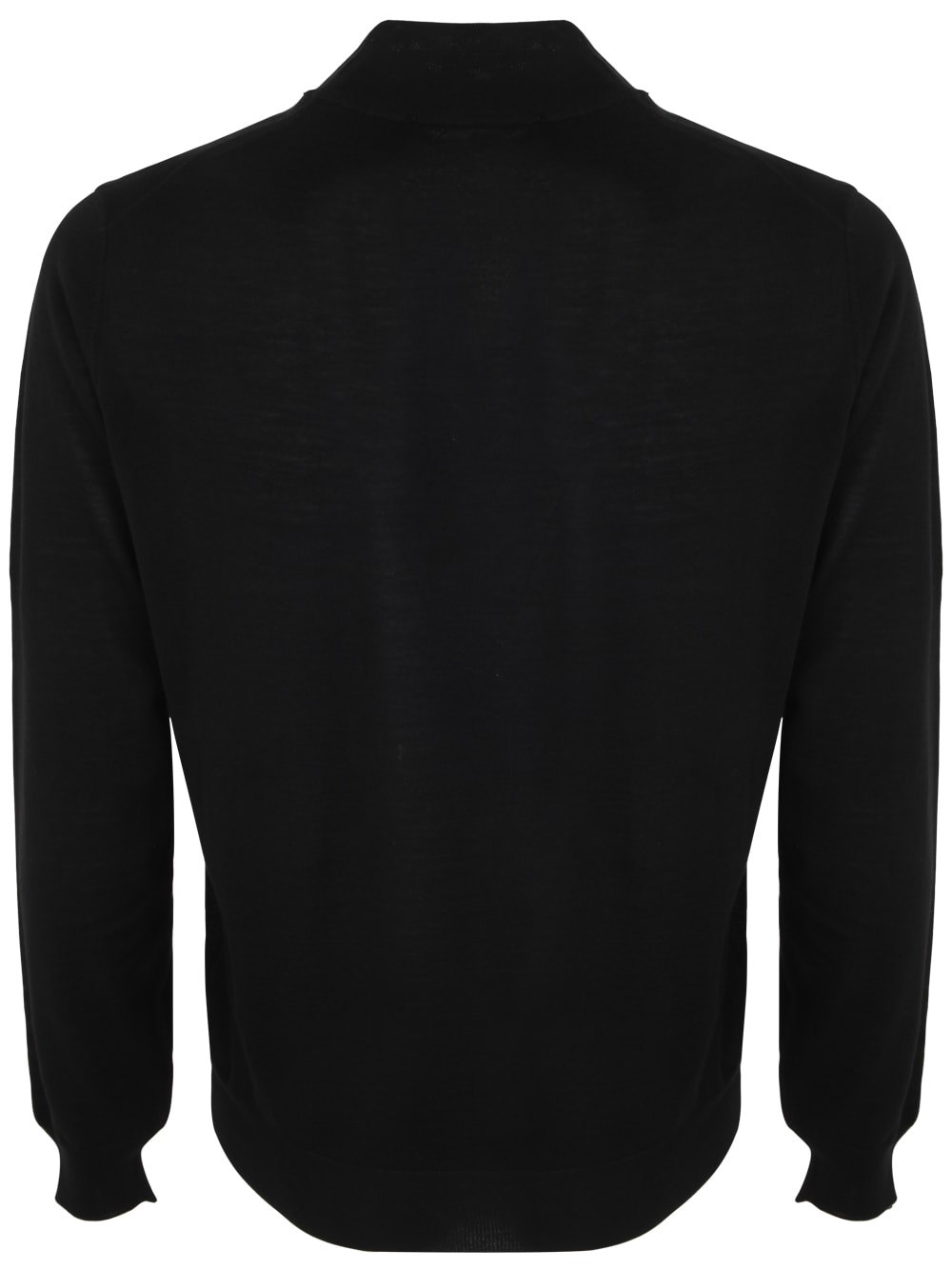 Shop Filippo De Laurentiis Royal Merino Long Sleeves High Neck Sweater In Black