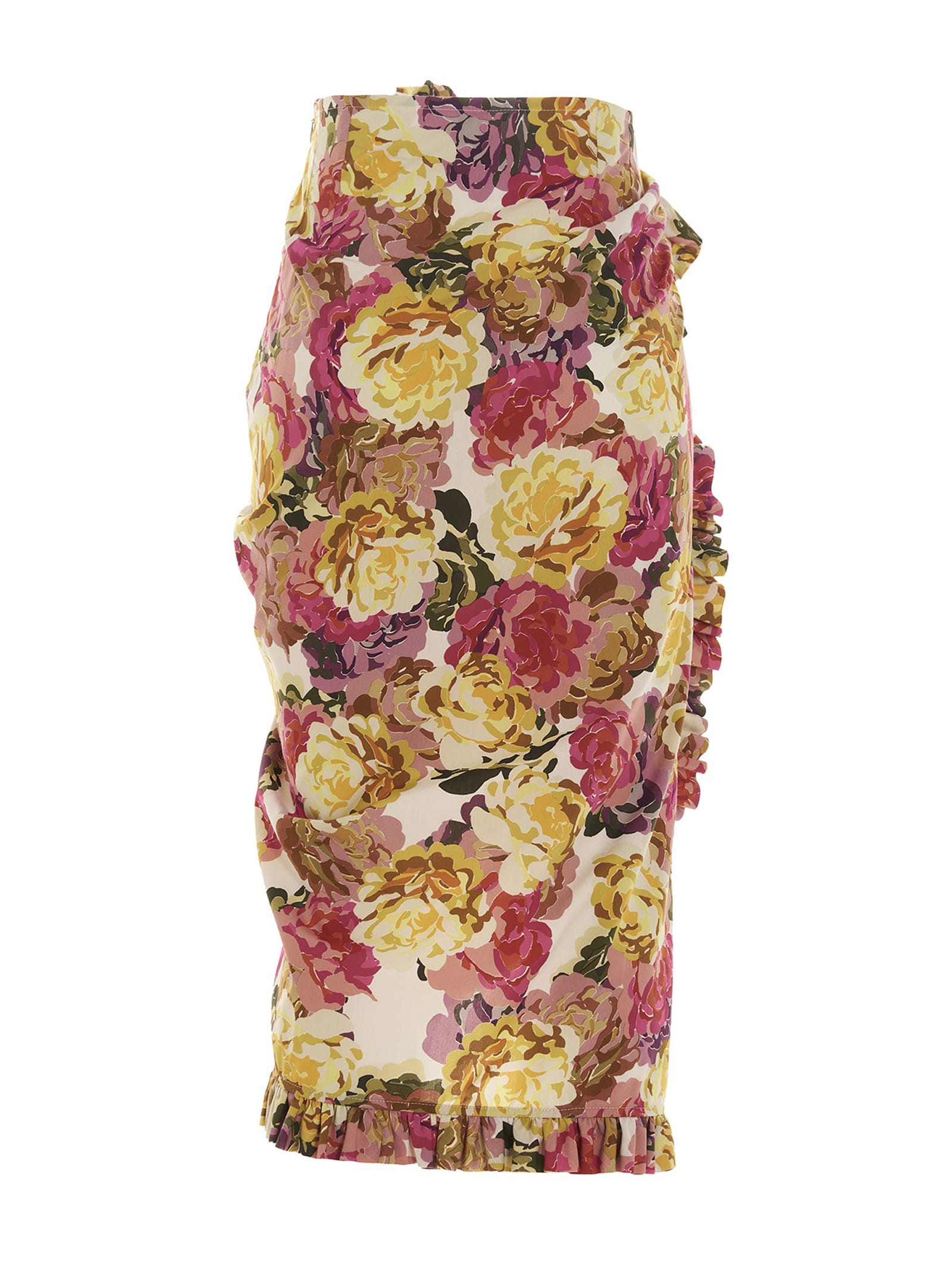 Shop Dries Van Noten Sina Skirt In Multicolor