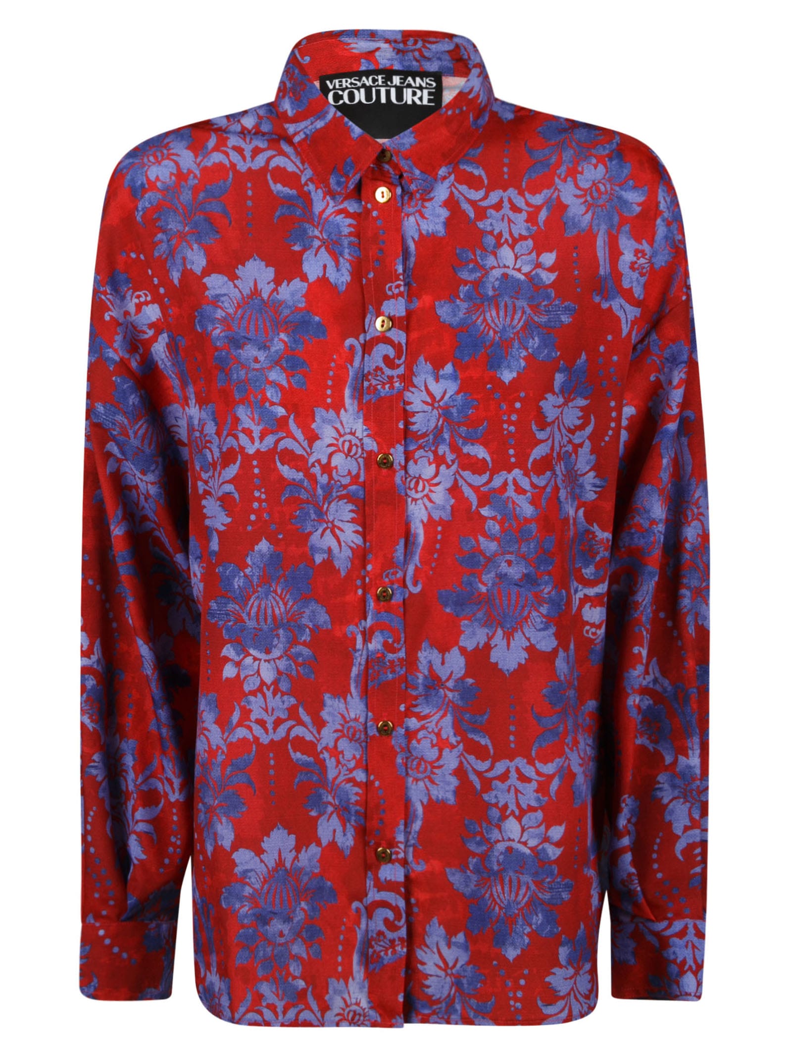 Versace Jeans Couture Crepe Tapestry Print Shirt