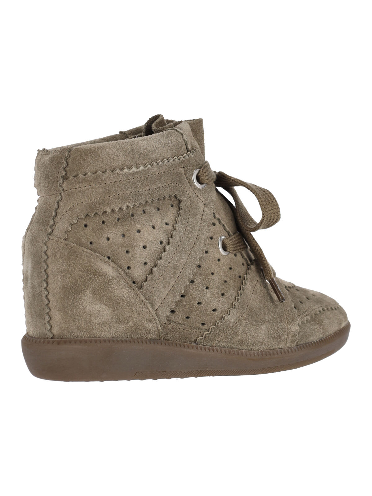 Isabel Marant Bobbie Wedge Sneakers In Sand