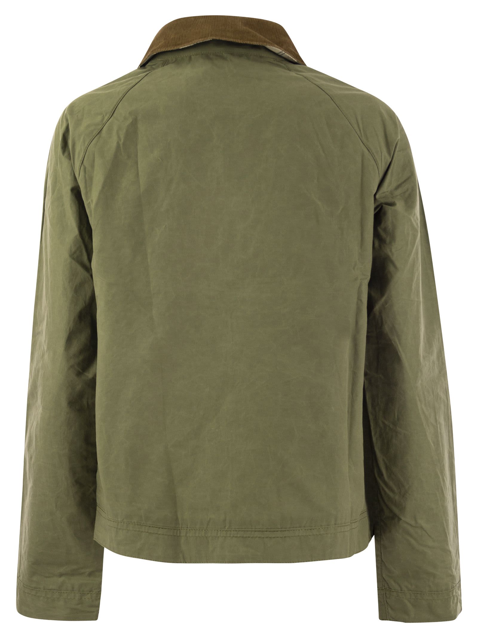 Shop Barbour Campbell - Short Mackintosh In Military Green