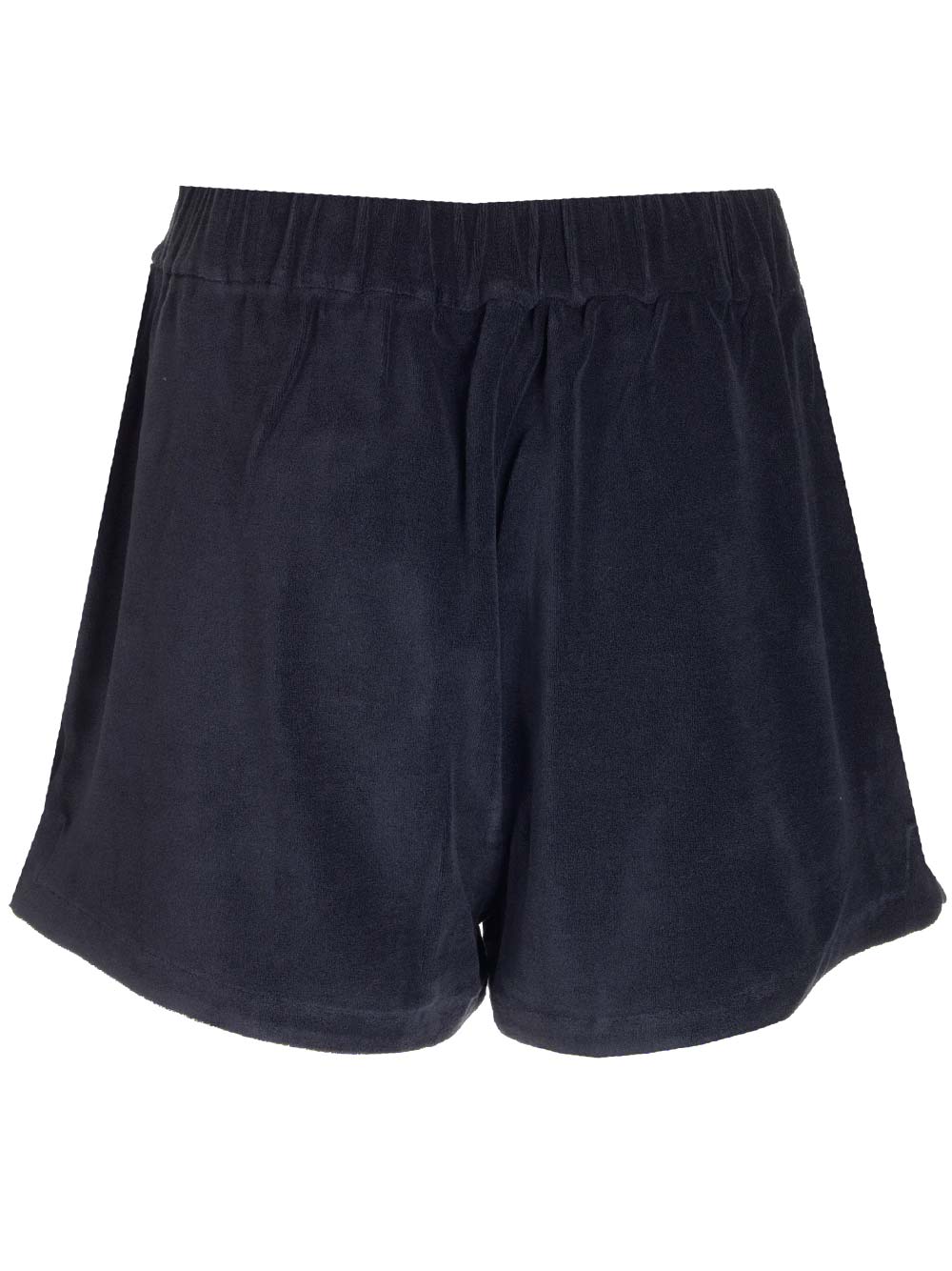 Shop Moncler Shorts With Logo In Blu