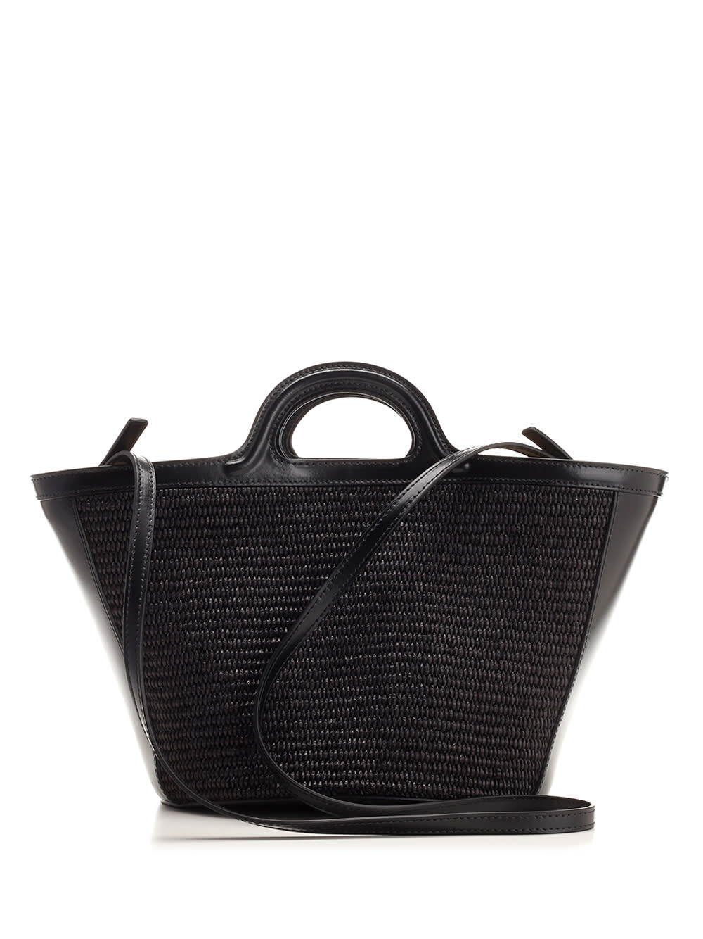 Shop Marni Small Tropicalia Bag In Black