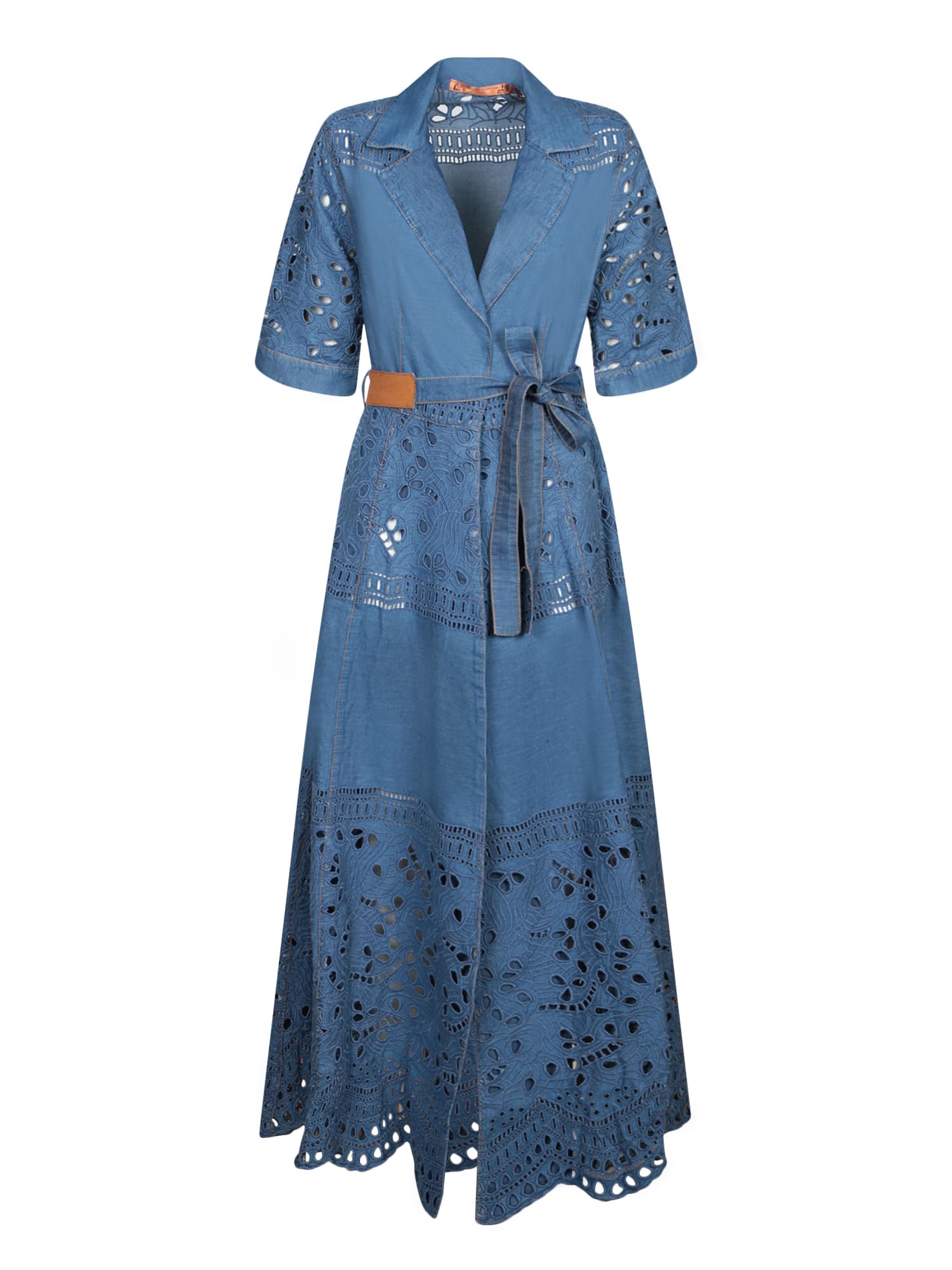 Blue Denim Chemisier Dress
