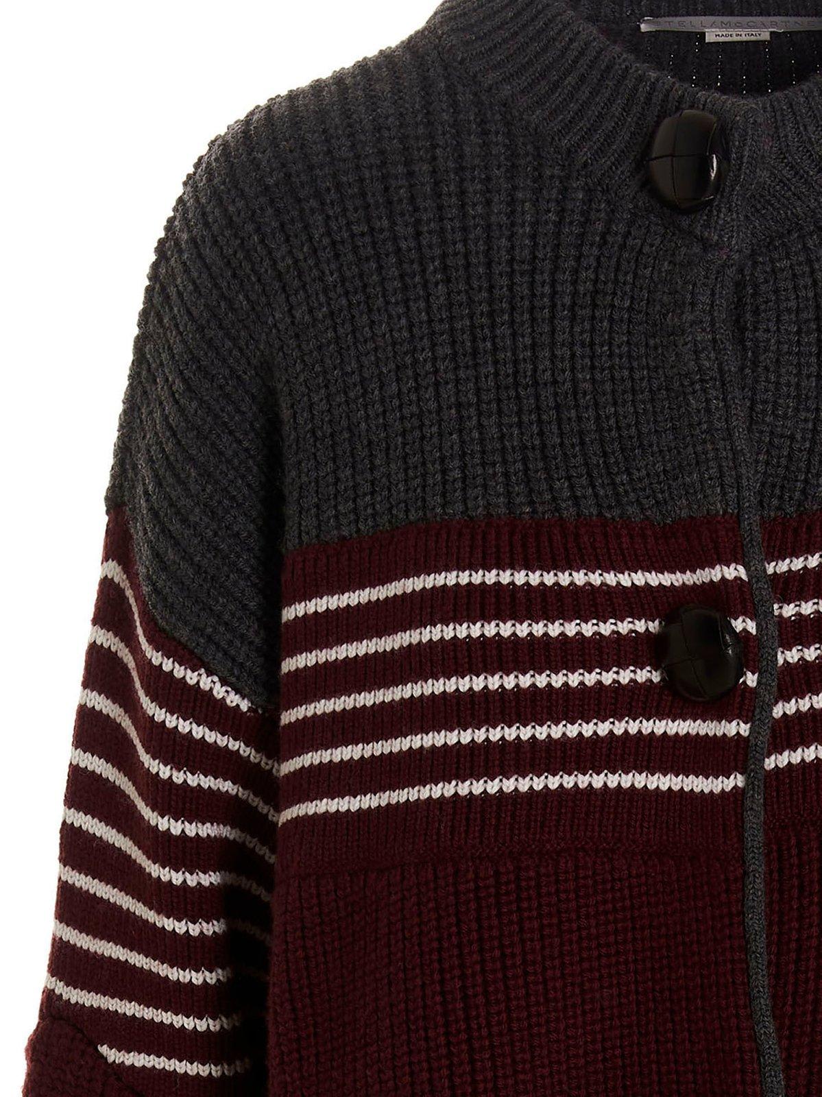 Stella Mccartney Wool Coat In Multicolour