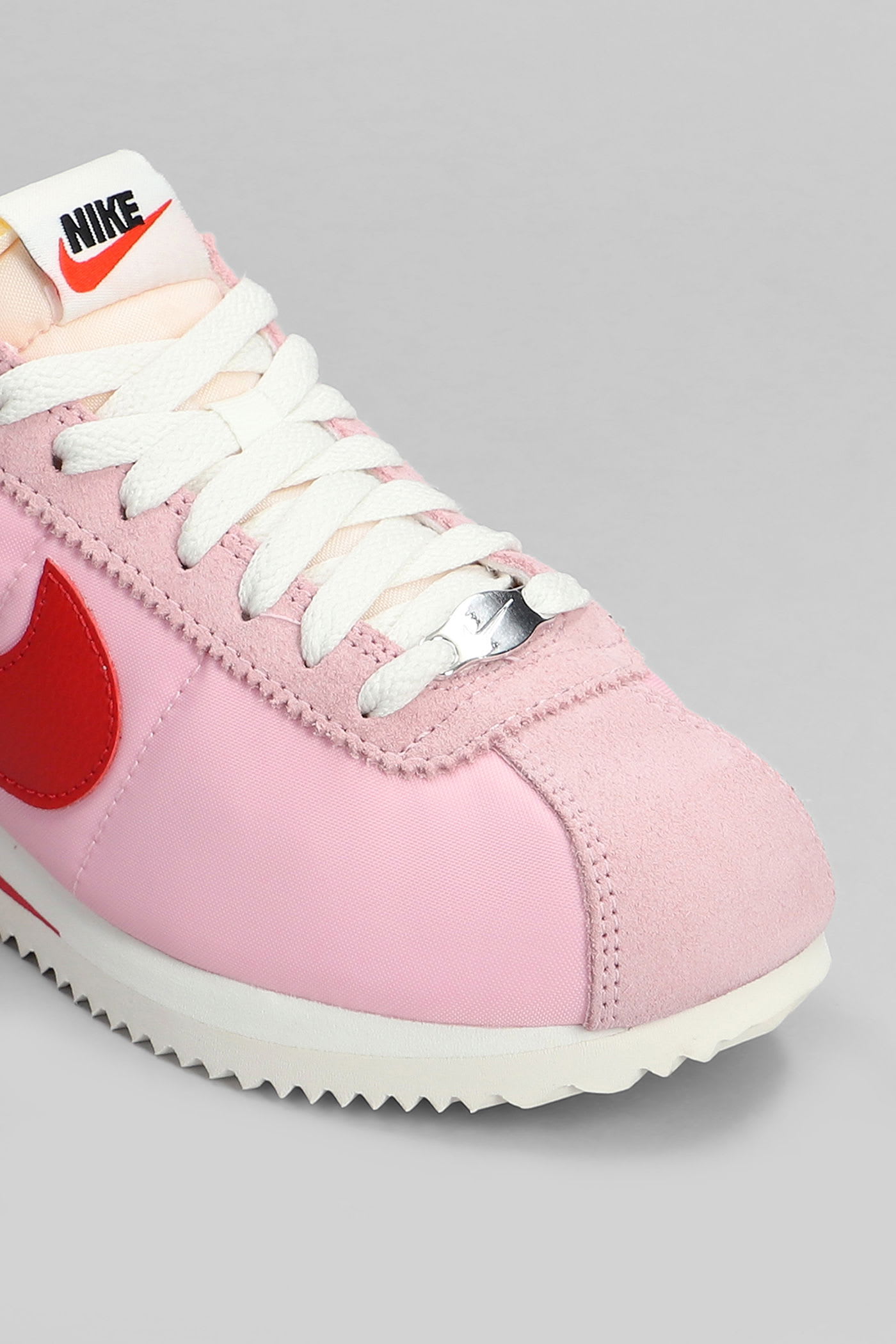 Nike Cortez Txt Sneakers In Rose-pink Suede And Fabric In Pink