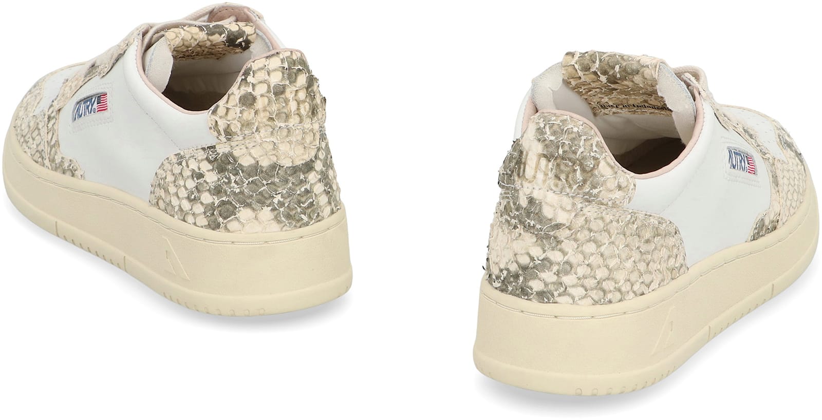 Autry Medalist Low-top Sneakers Leather Inserts In Multi