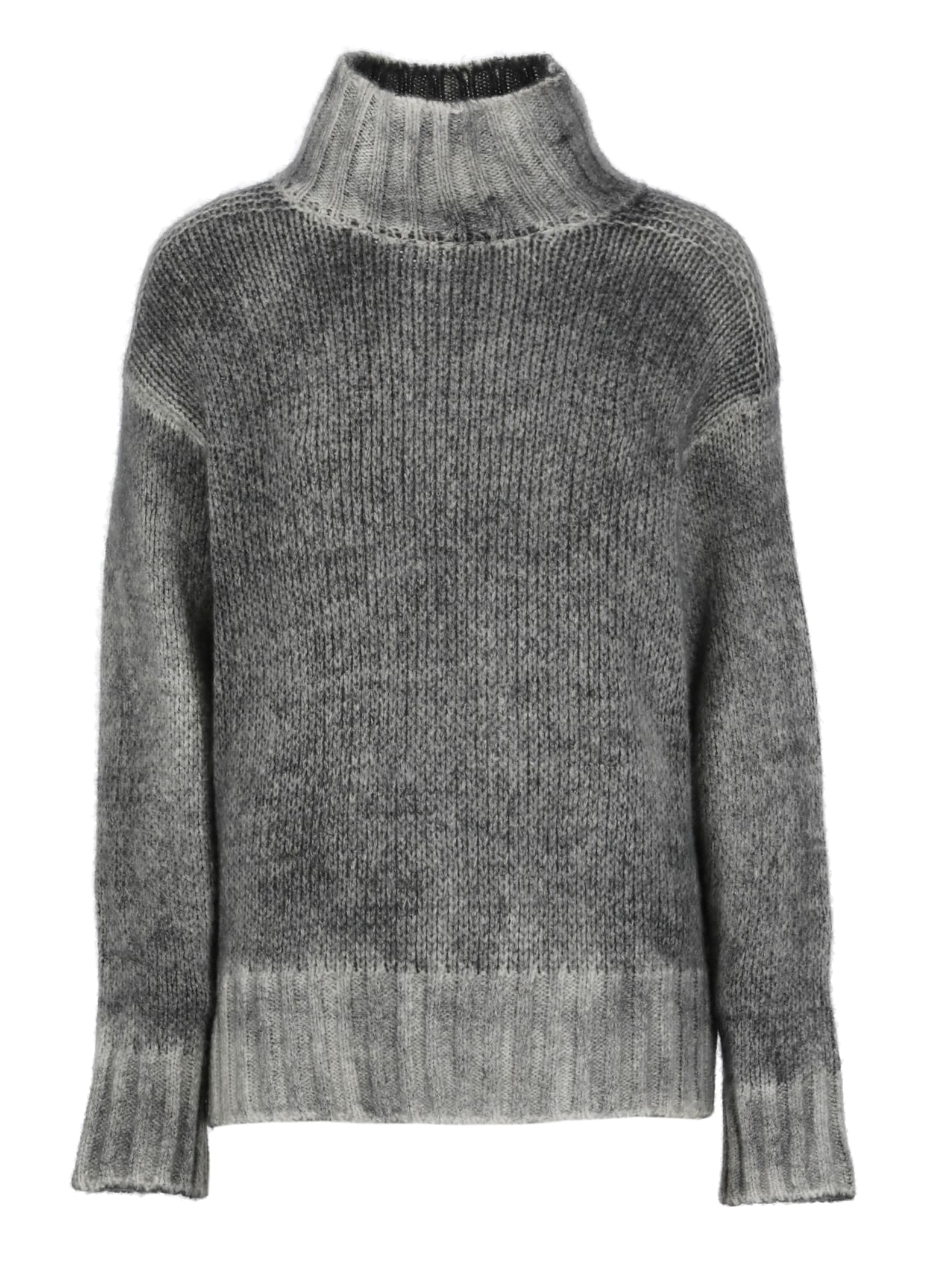 Shop Avant Toi Wool And Cashmere Sweater In Grey