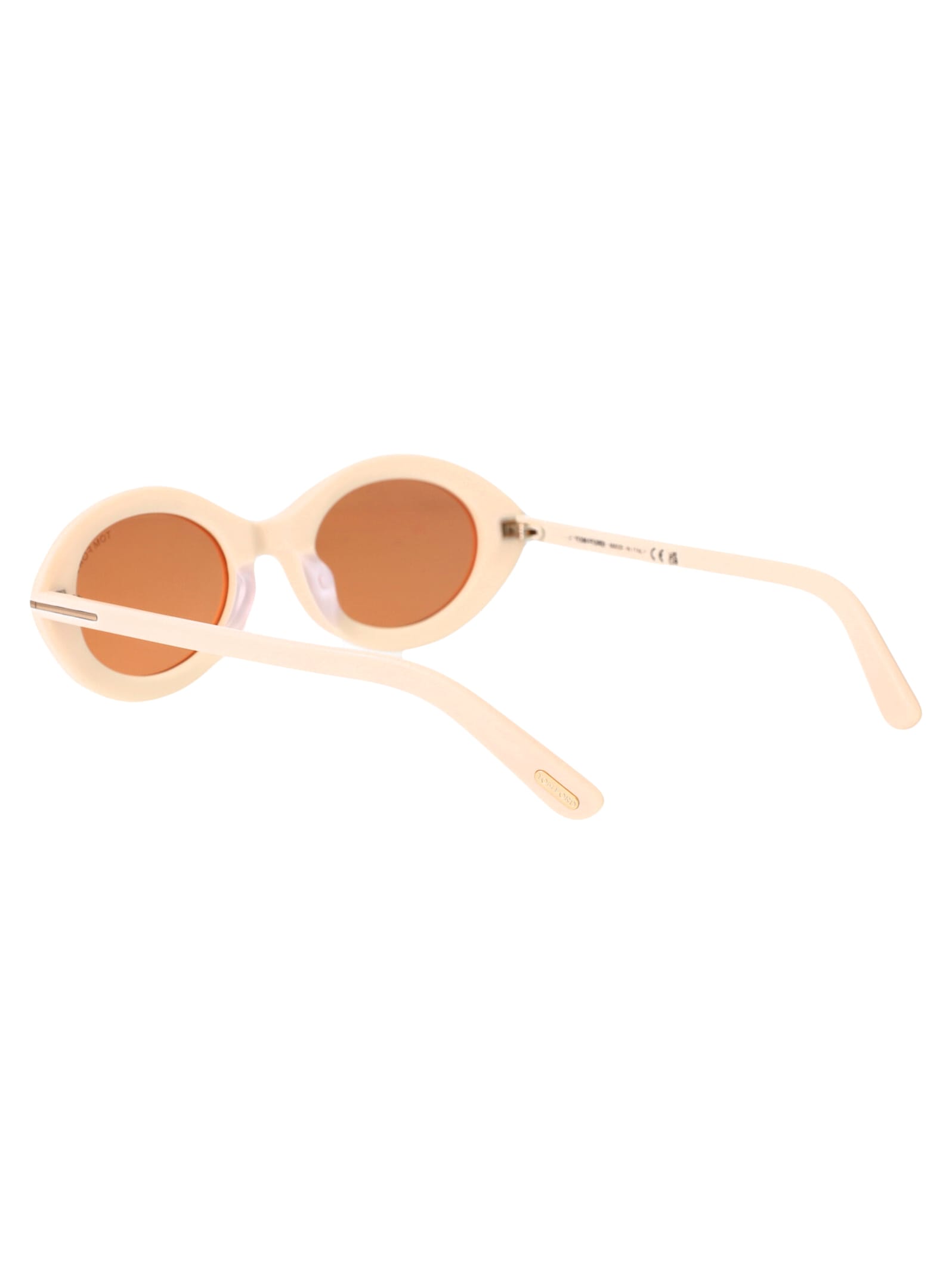 Shop Tom Ford Ft1186/s Sunglasses In Cream White