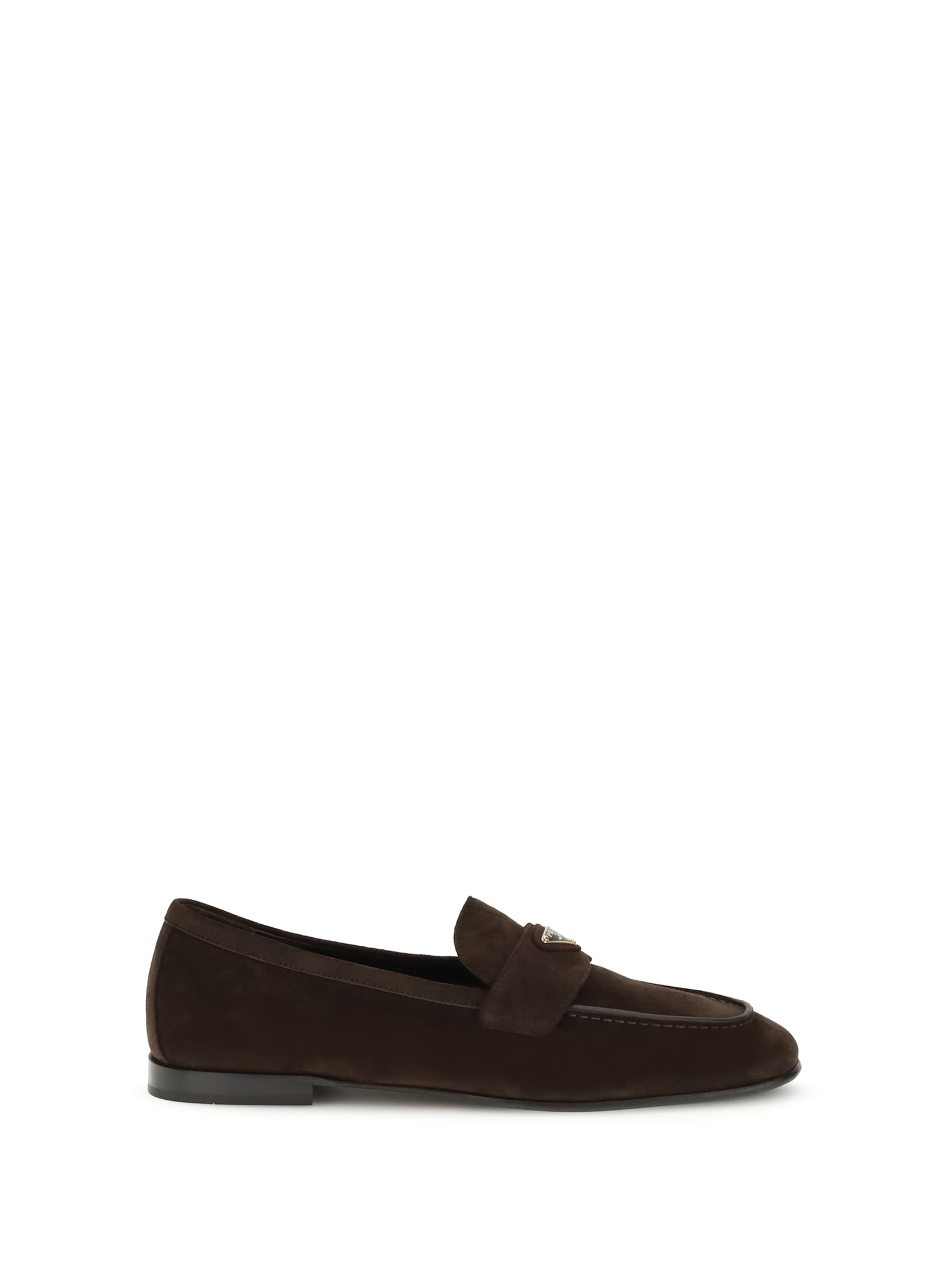 Prada Loafer Shoes In Brown