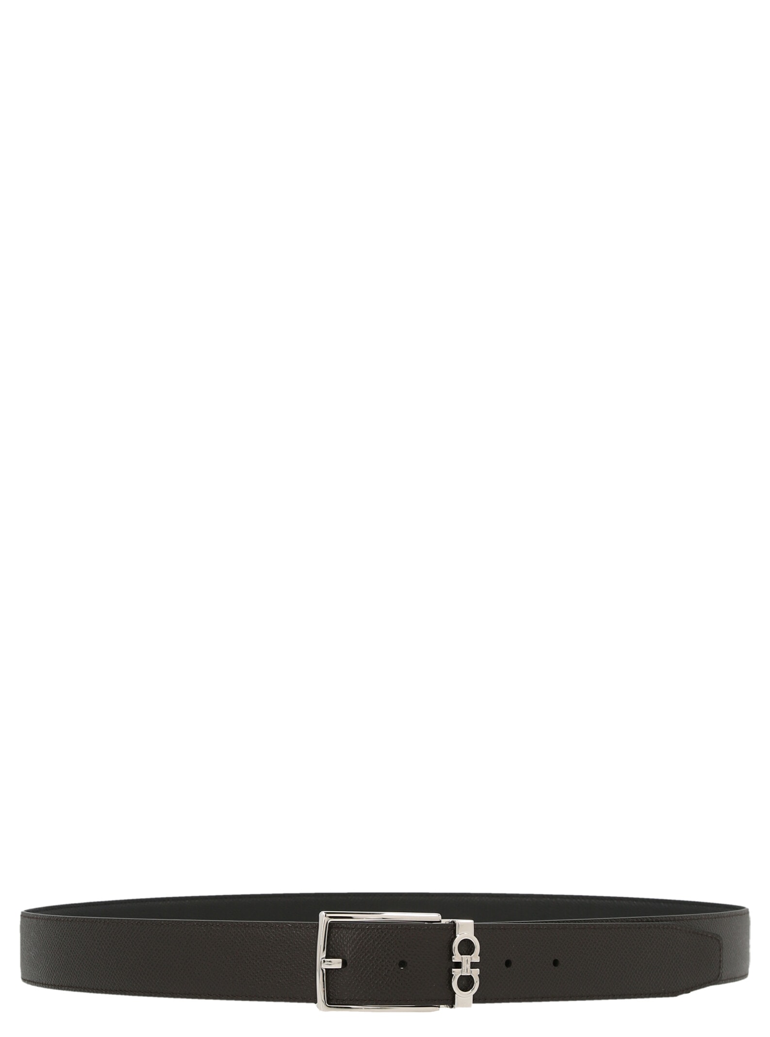 Ferragamo Reversible Leather Belt In Multi