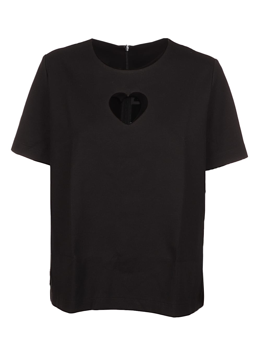 Paskal Short Sleeve Top With Heart Shaped Cut Out