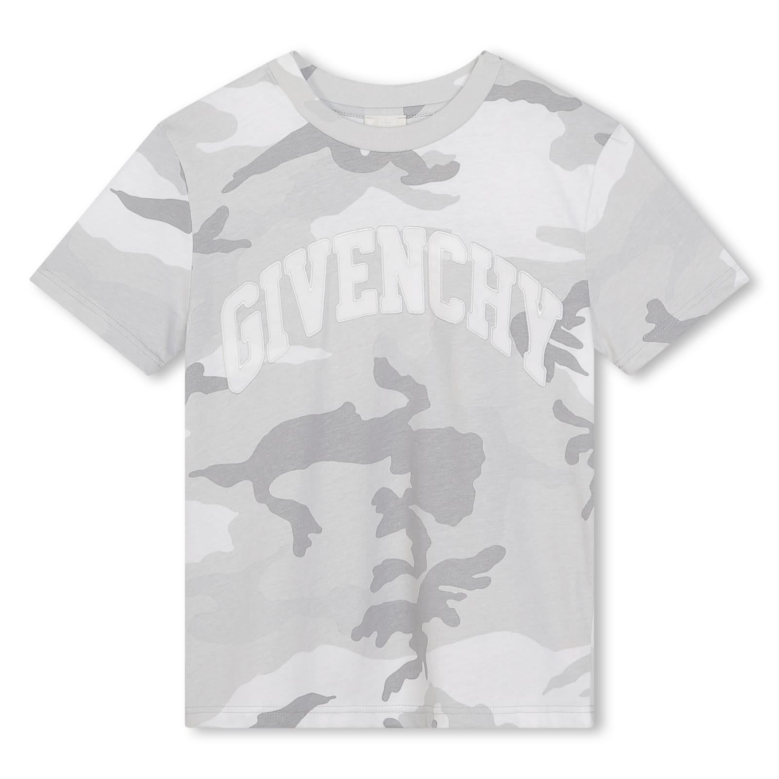 Shop Givenchy T-shirt Con Logo In Gray