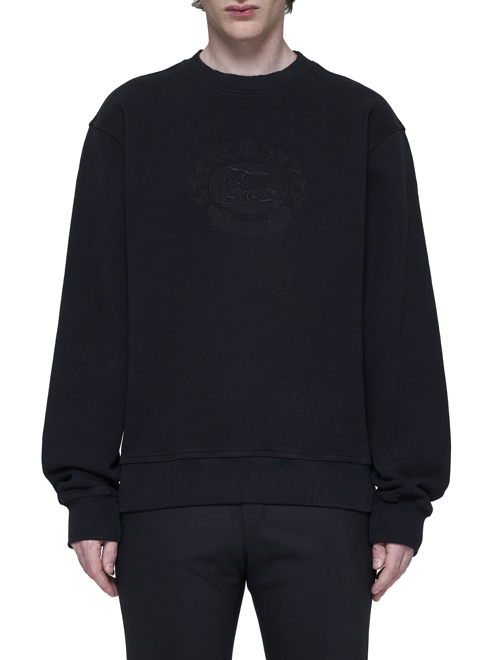 Shop Burberry Sweater In Nero