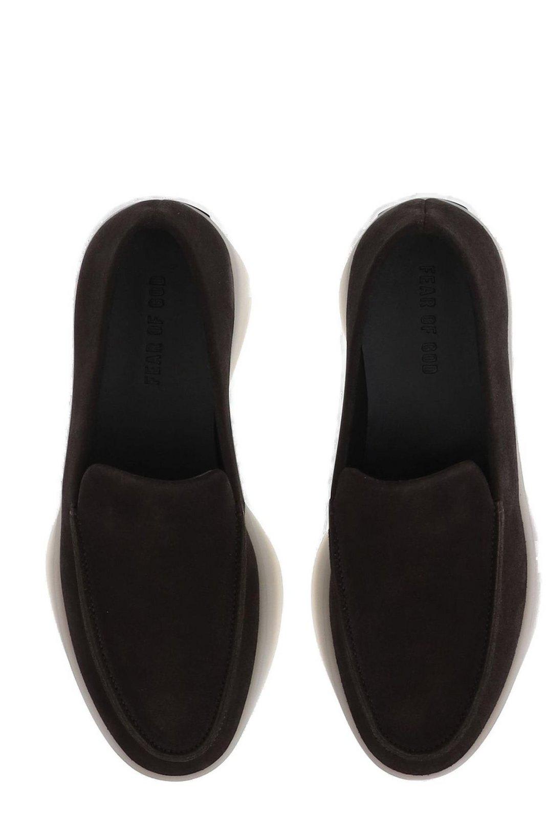 Shop Fear Of God Round-toe Slip-on Loafers