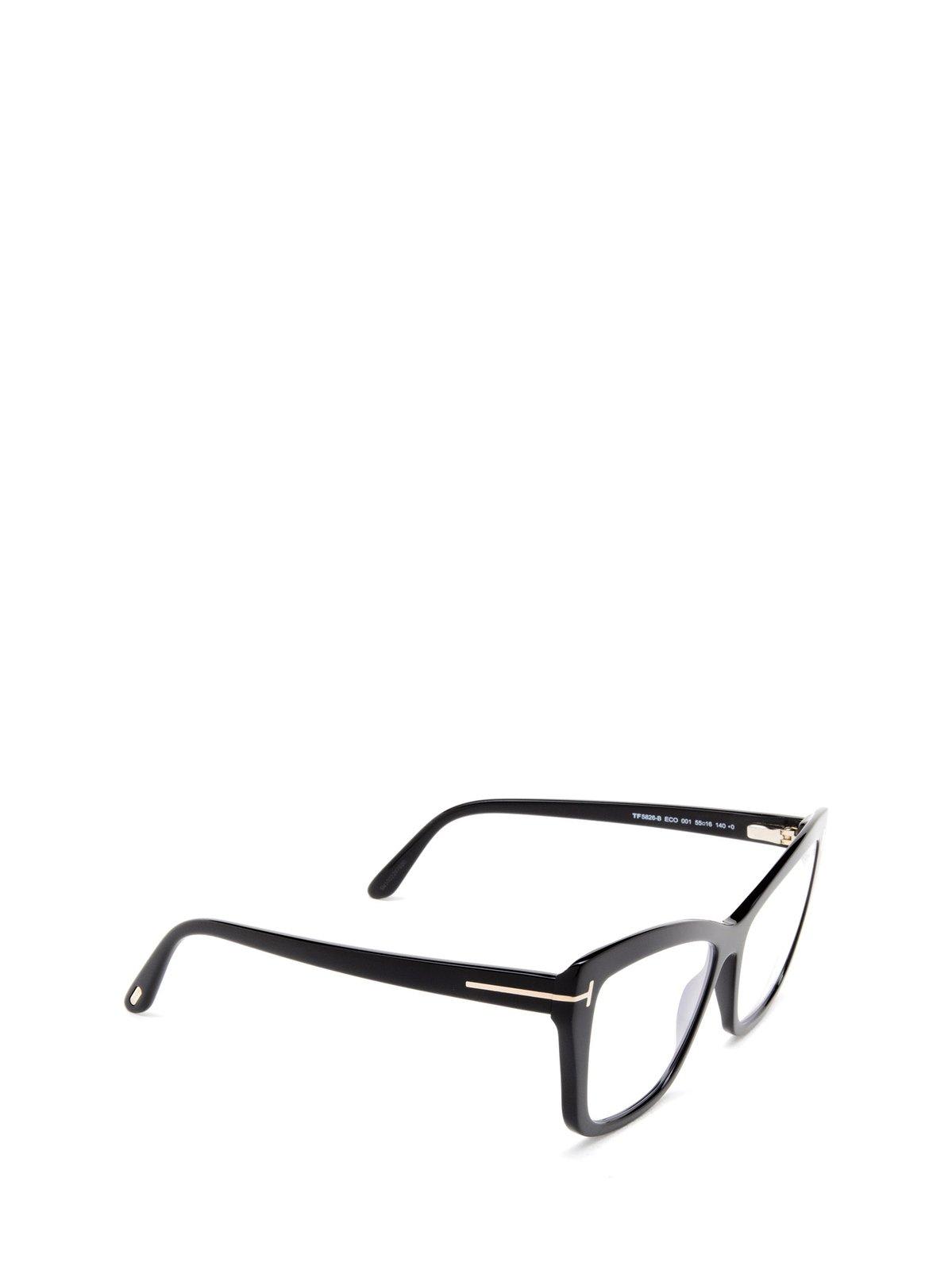 Shop Tom Ford Cat-eye Glasses In 001