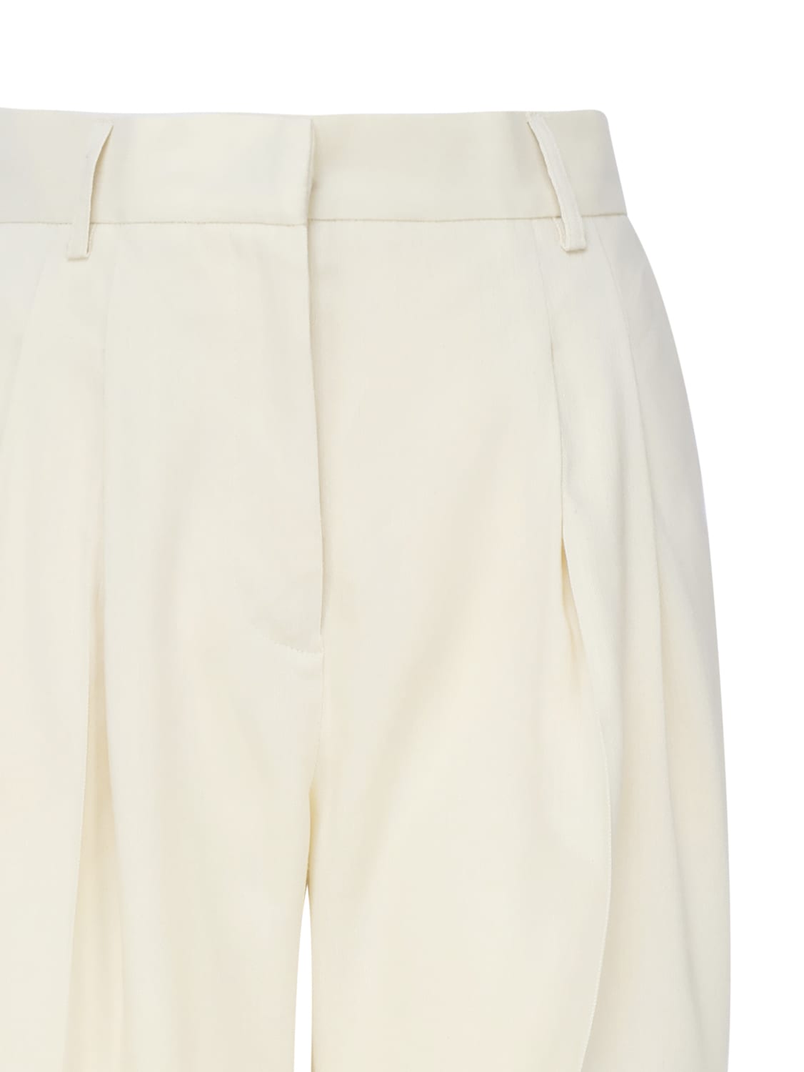 Shop The Andamane Nathalie Trousers In Linen Blend In Pale Yellow