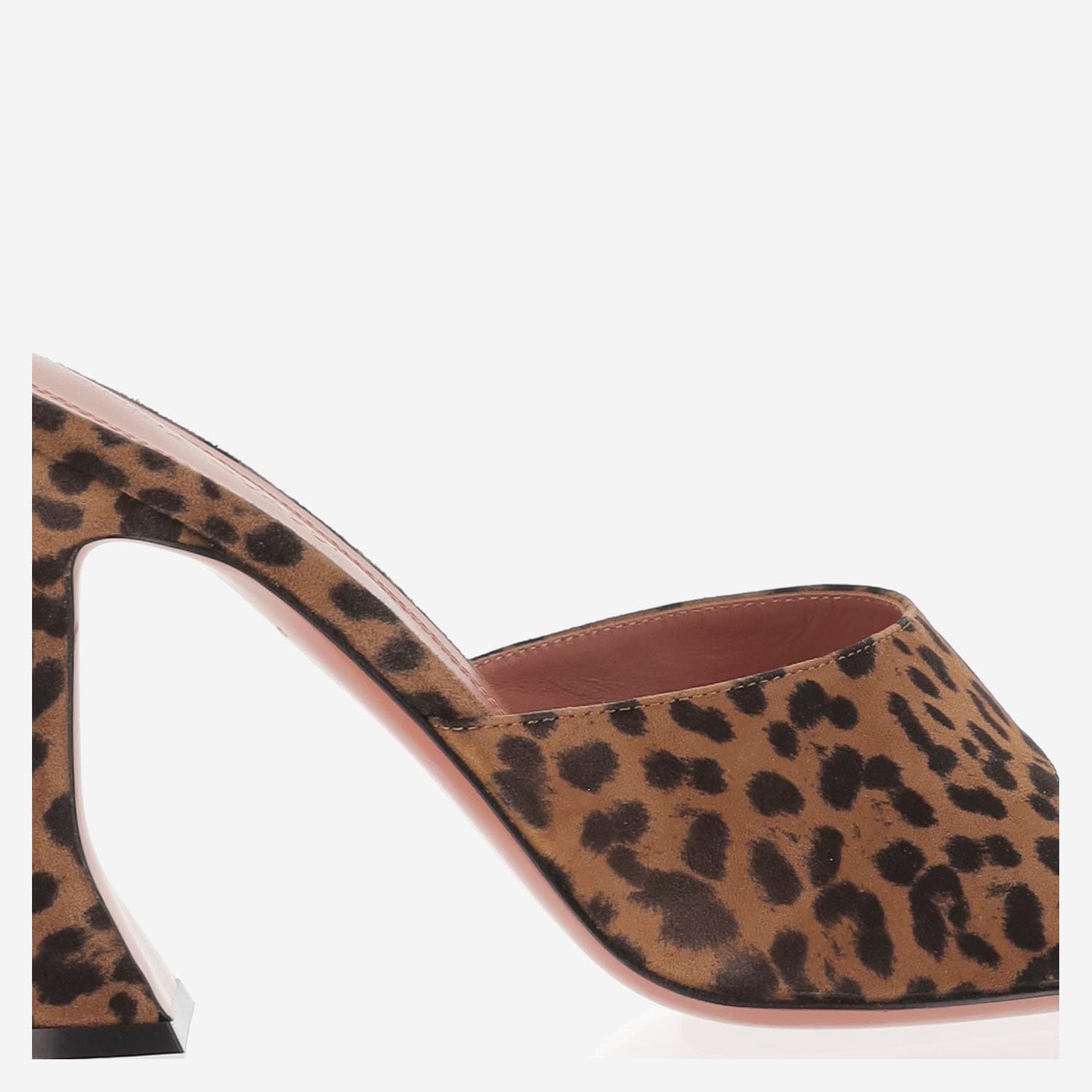 Amina Muaddi Lupita Leopard-print 95 Suede Mules In Brown